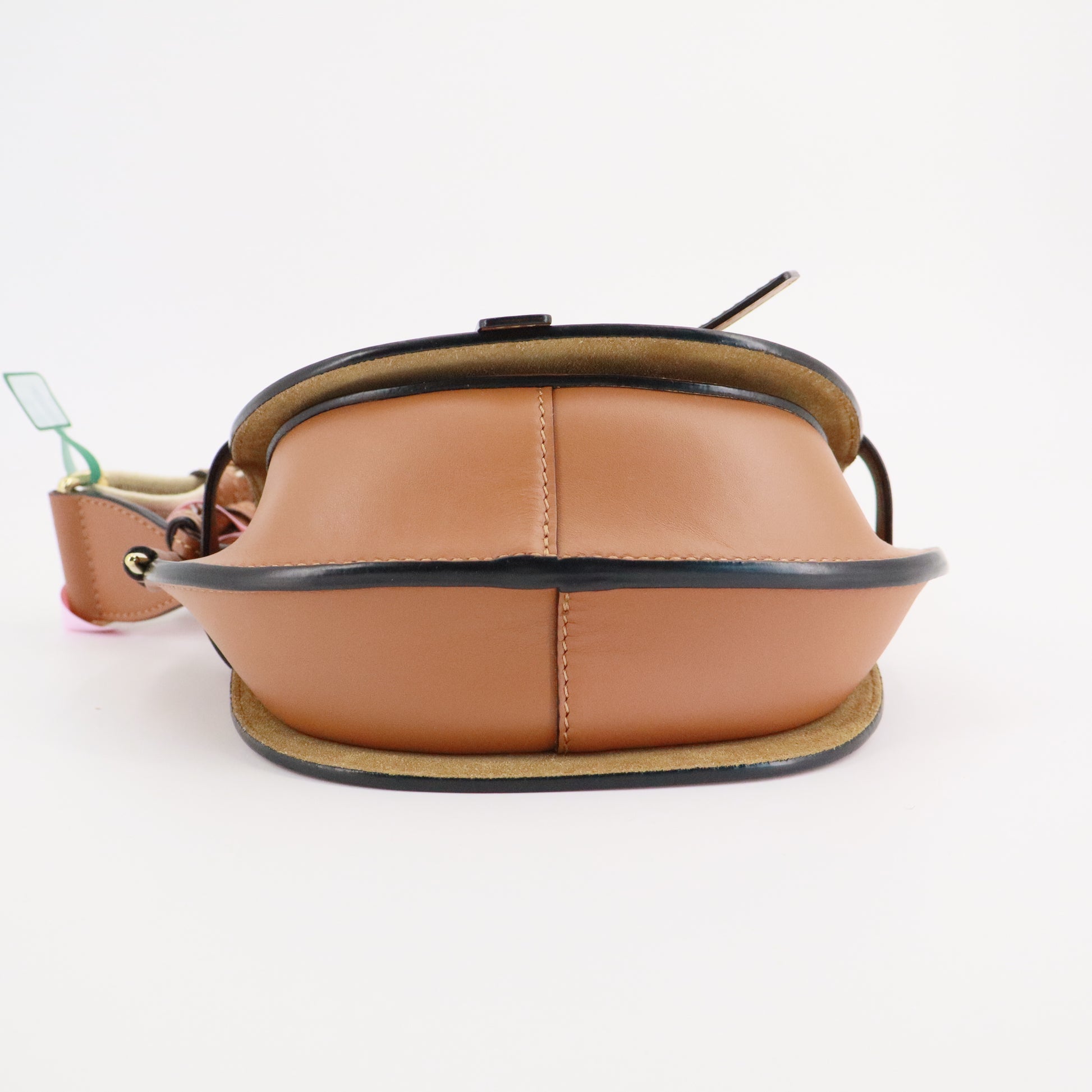 Calfskin Jacquard Mini Gate Dual Bag Tan twins