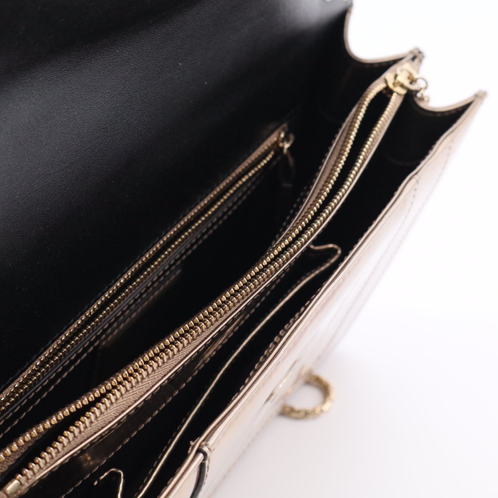 Serpenti Forever Shoulder Bag Patent Medium twins LDJ3014