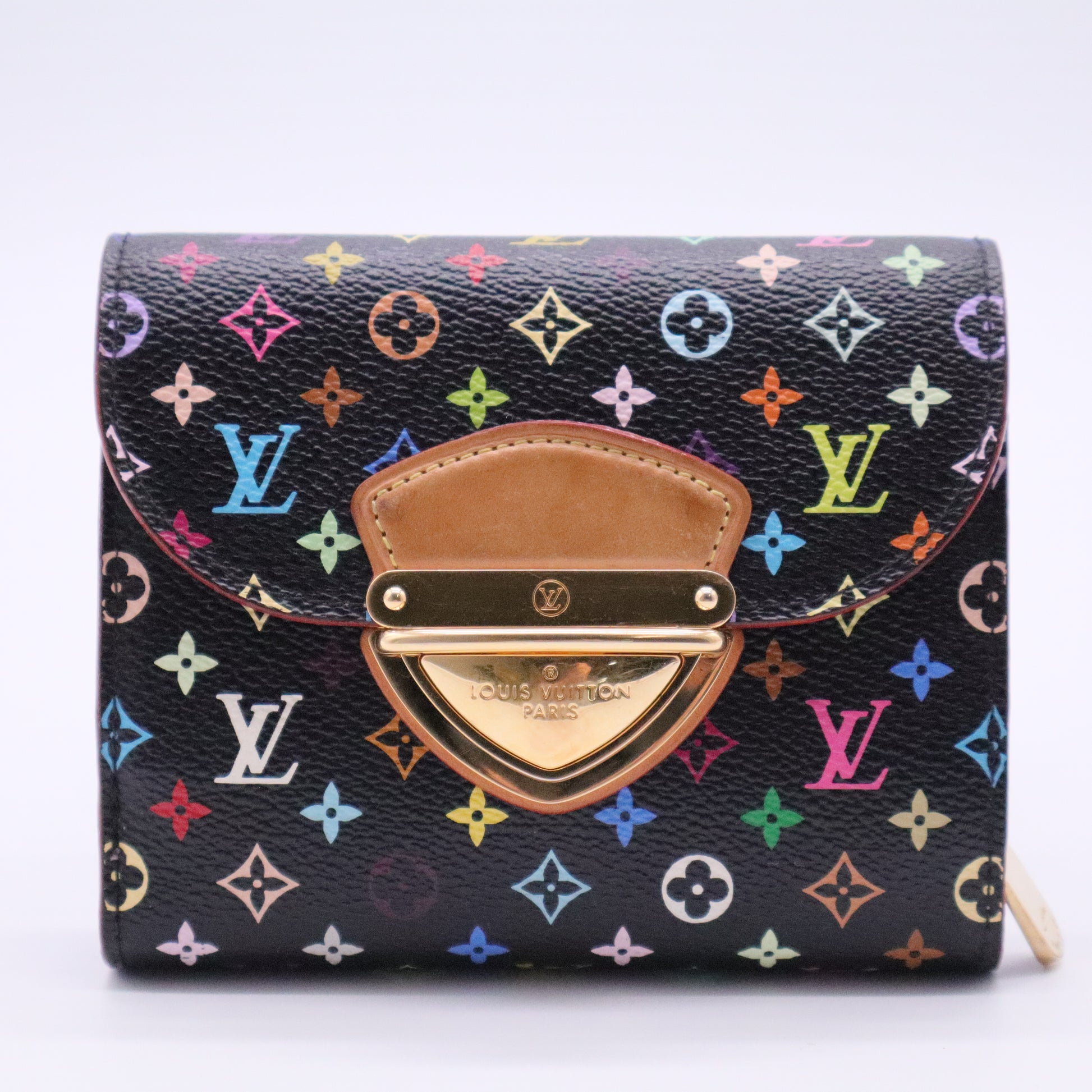 Monogram Multicolor Joey Wallet Black