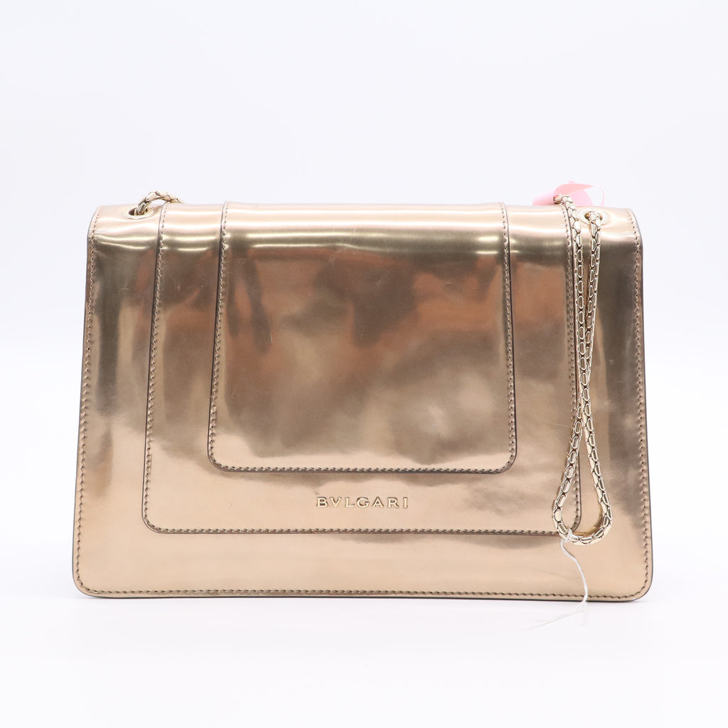 Serpenti Forever Shoulder Bag Patent Medium twins LDJ3014