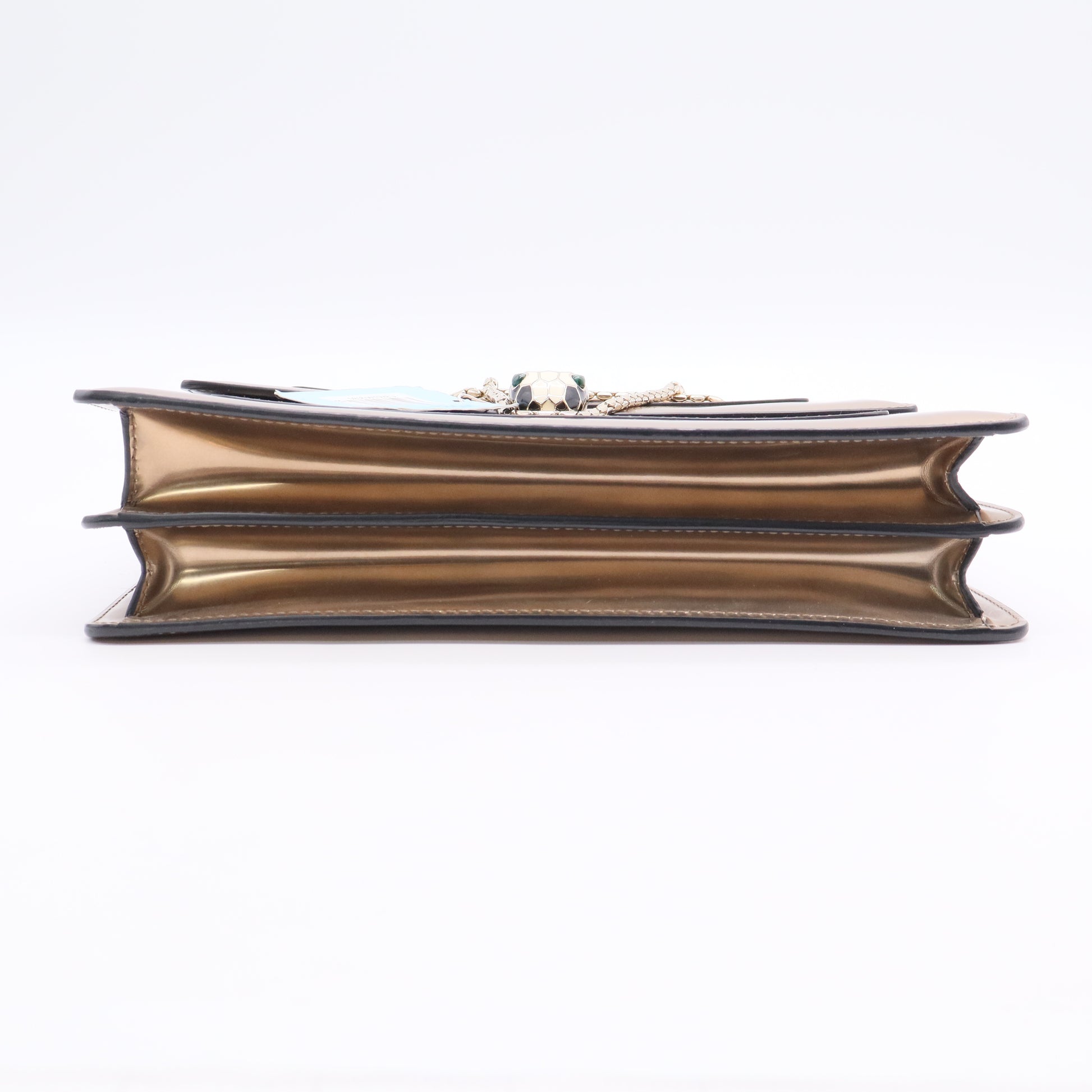 Serpenti Forever Shoulder Bag Patent Medium twins LDJ3014