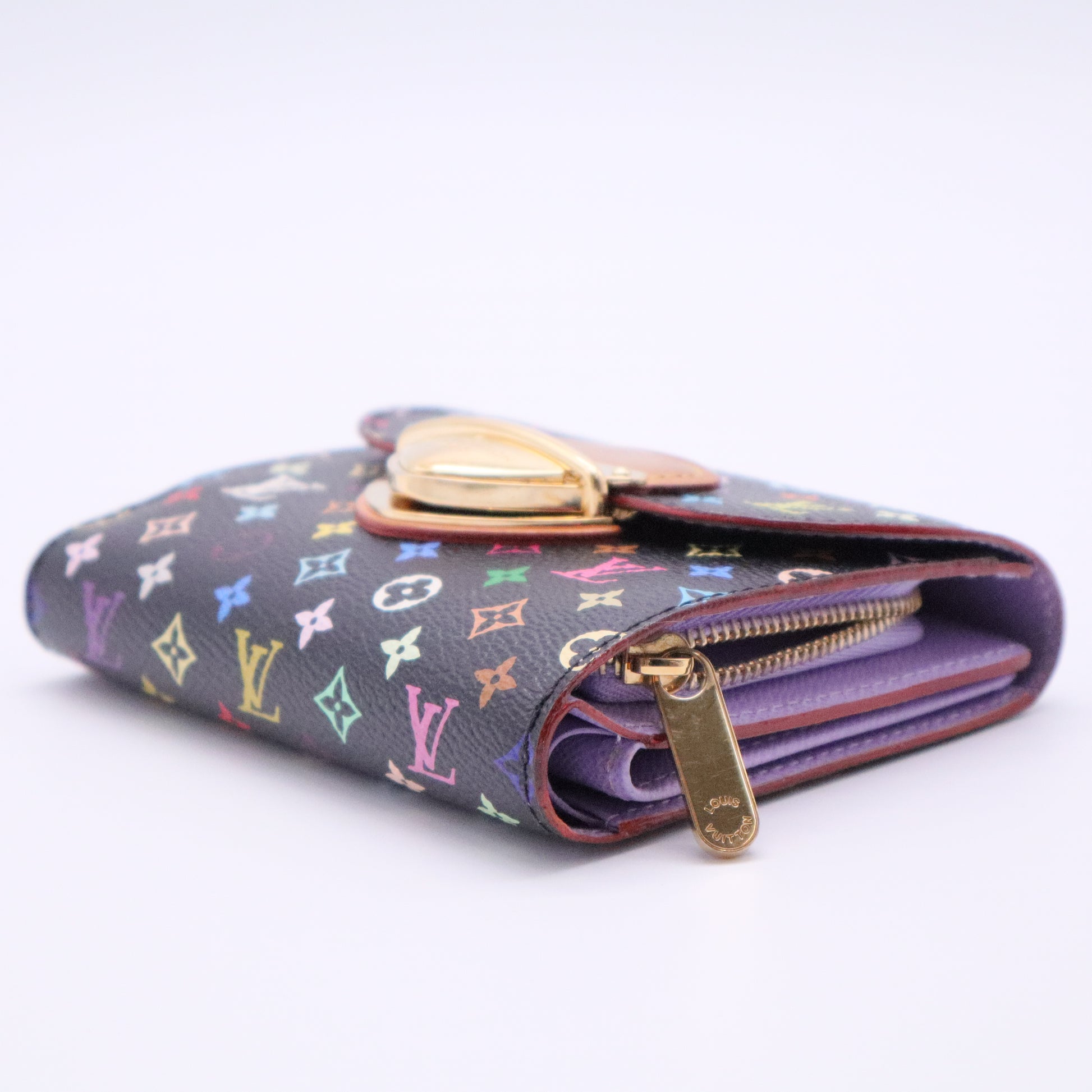 Monogram Multicolor Joey Wallet Black