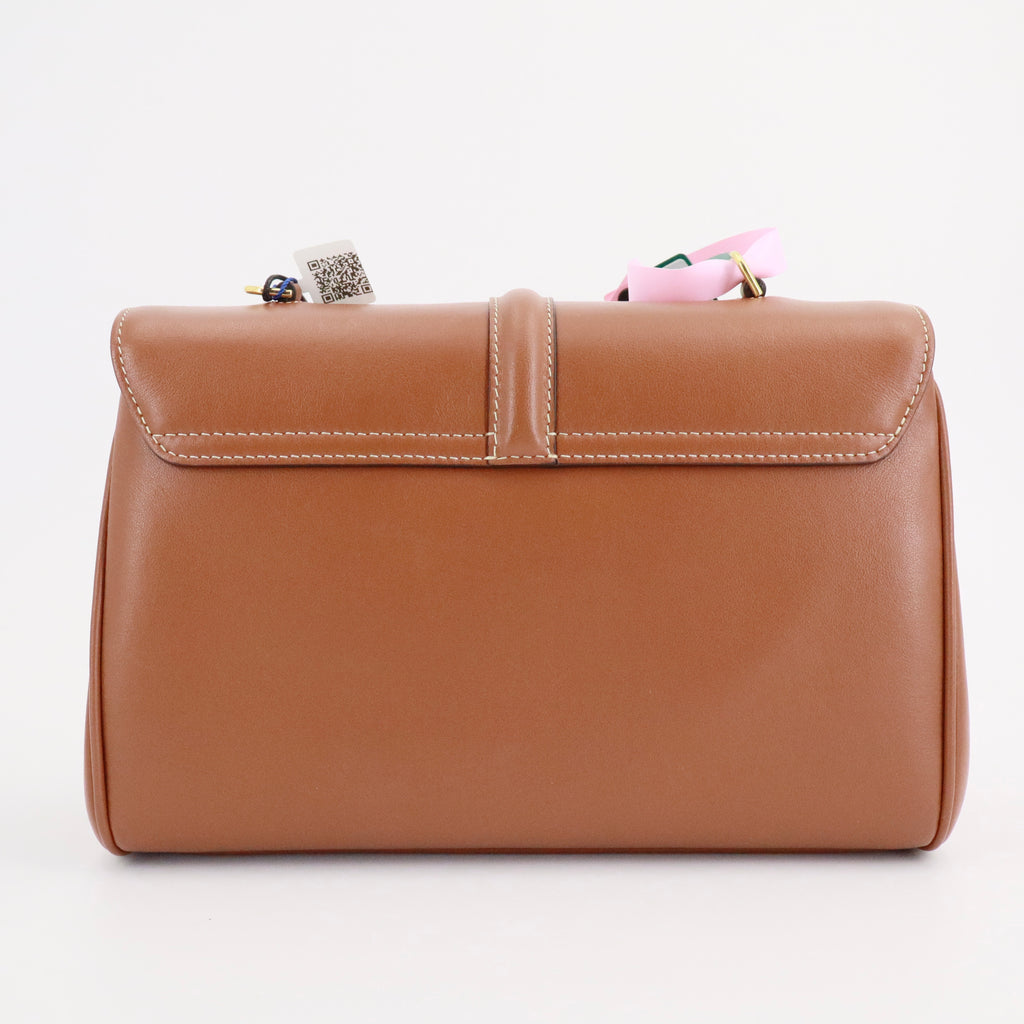 Smooth Calfskin Teen Soft 16 Shoulder Bag Tan twins