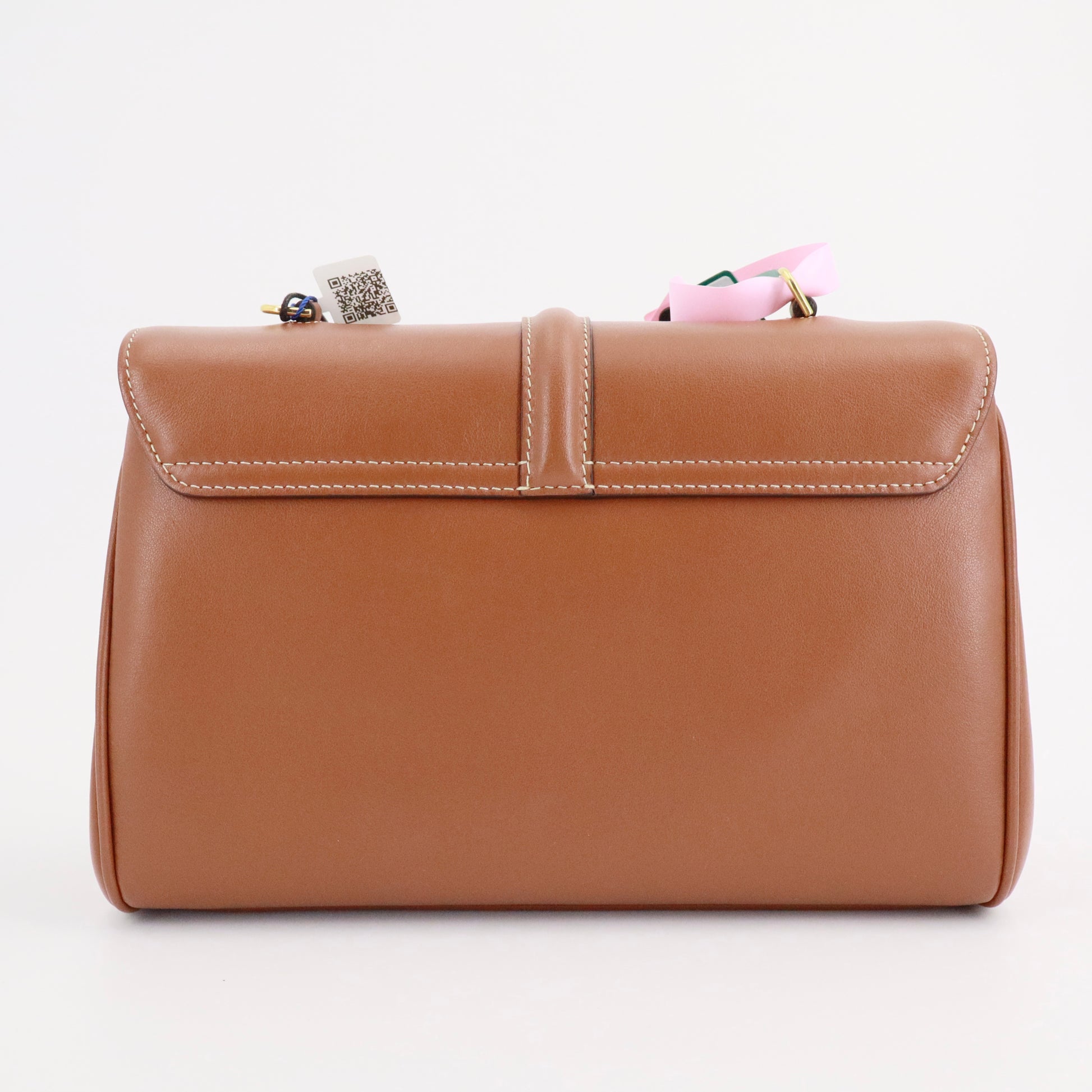 Smooth Calfskin Teen Soft 16 Shoulder Bag Tan twins