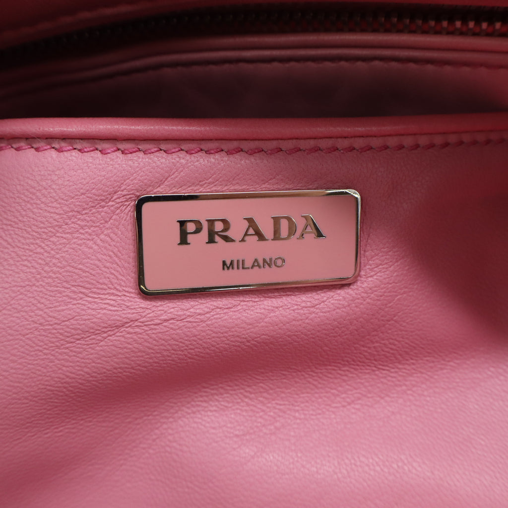 Prada Nappa Gaufre Double Zip Tote twins B23867