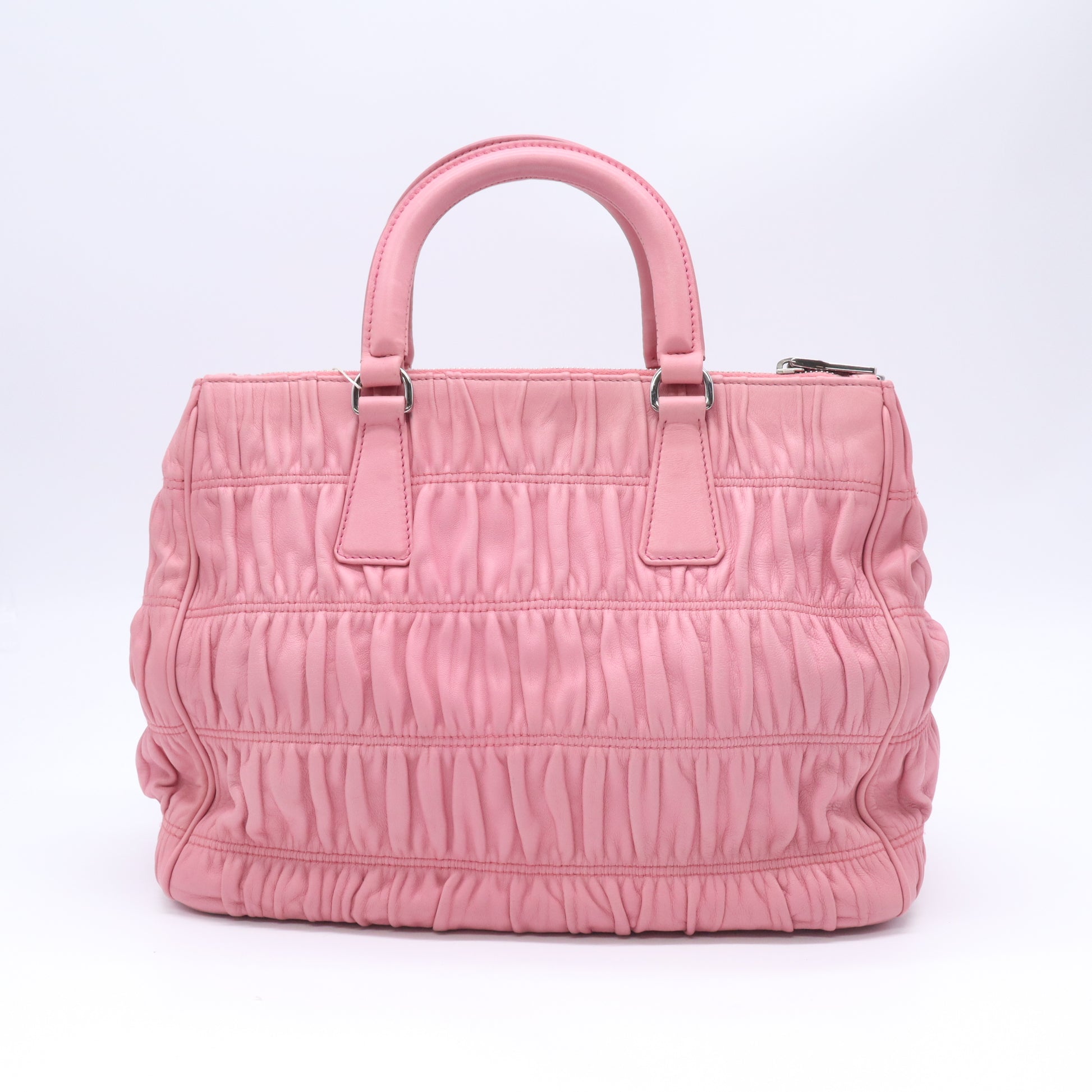 Prada Nappa Gaufre Double Zip Tote twins B23867