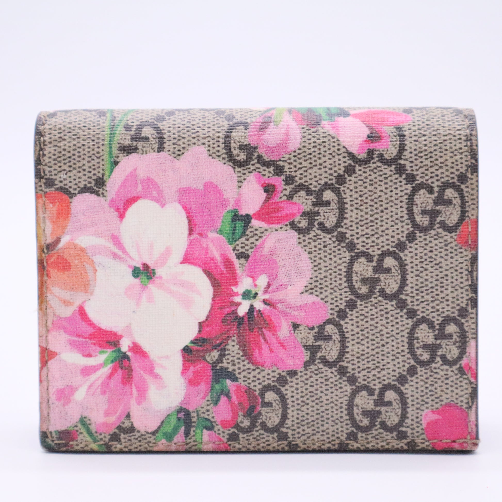 GG Supreme Canvas Blooms Card Case