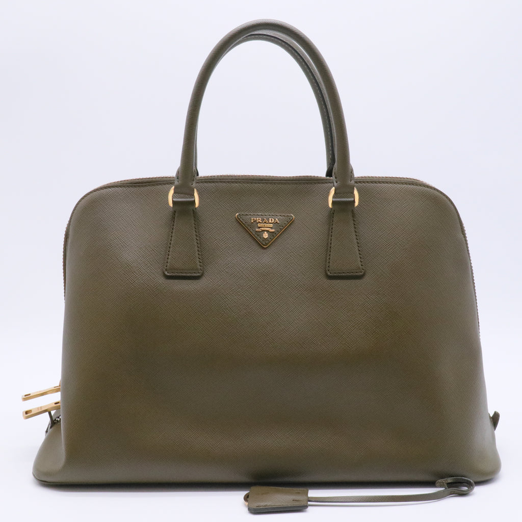 Saffiano Lux Open Promenade Dome Tote