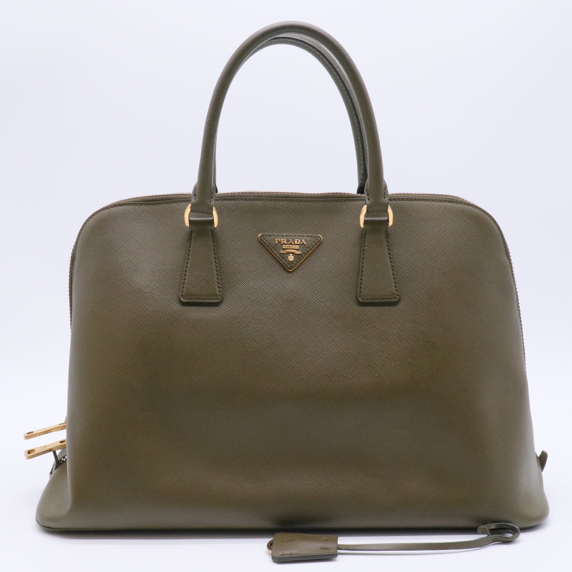 Saffiano Lux Open Promenade Dome Tote