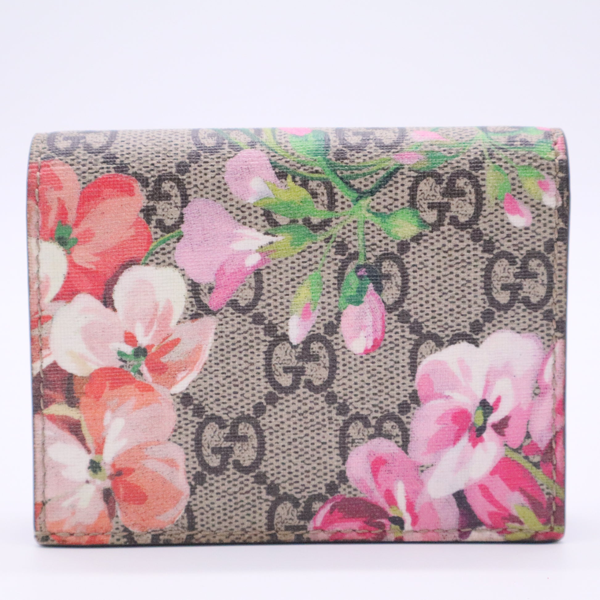GG Supreme Canvas Blooms Card Case