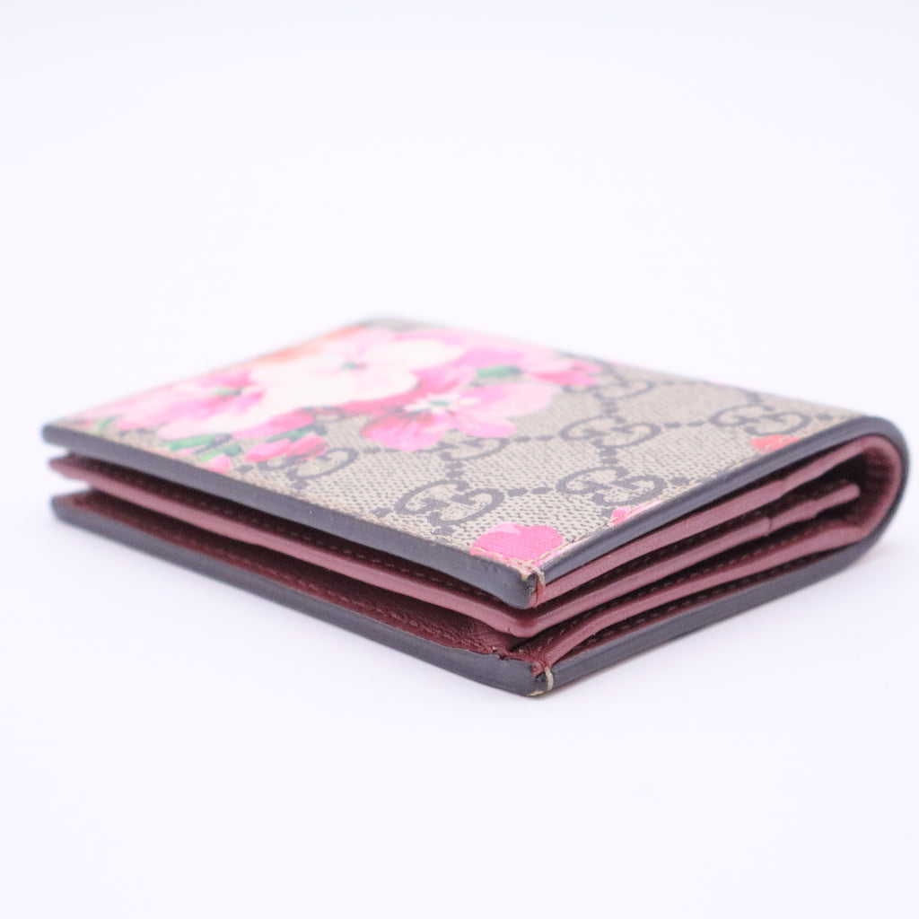 GG Supreme Canvas Blooms Card Case