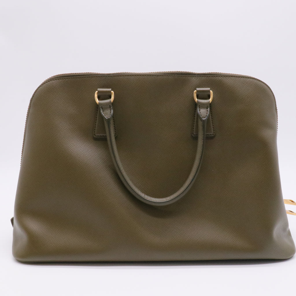 Saffiano Lux Open Promenade Dome Tote