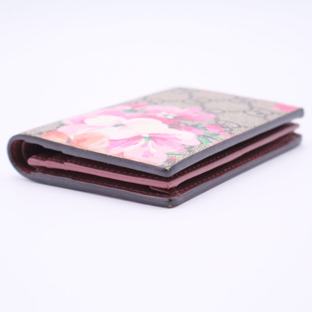 GG Supreme Canvas Blooms Card Case