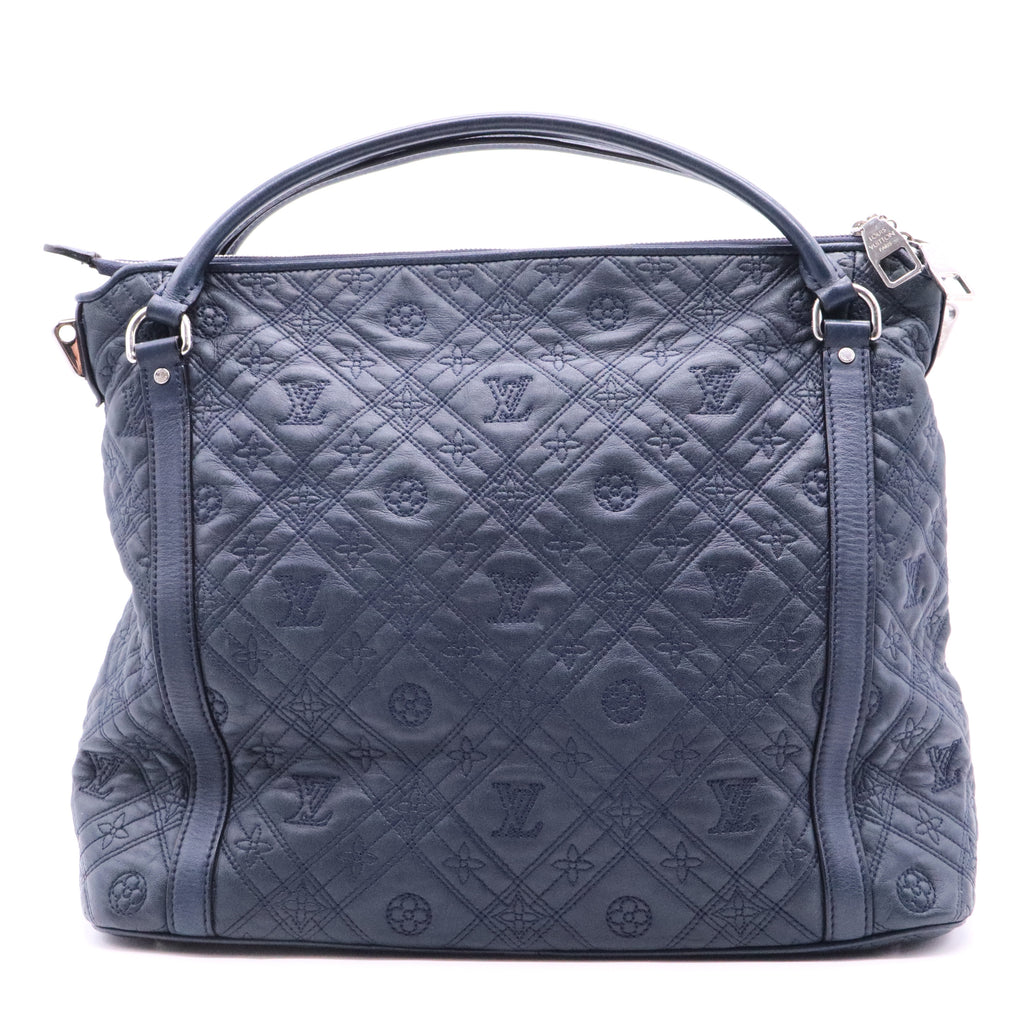 Indigo Monogram Antheia Leather Ixia MM Bag Twins