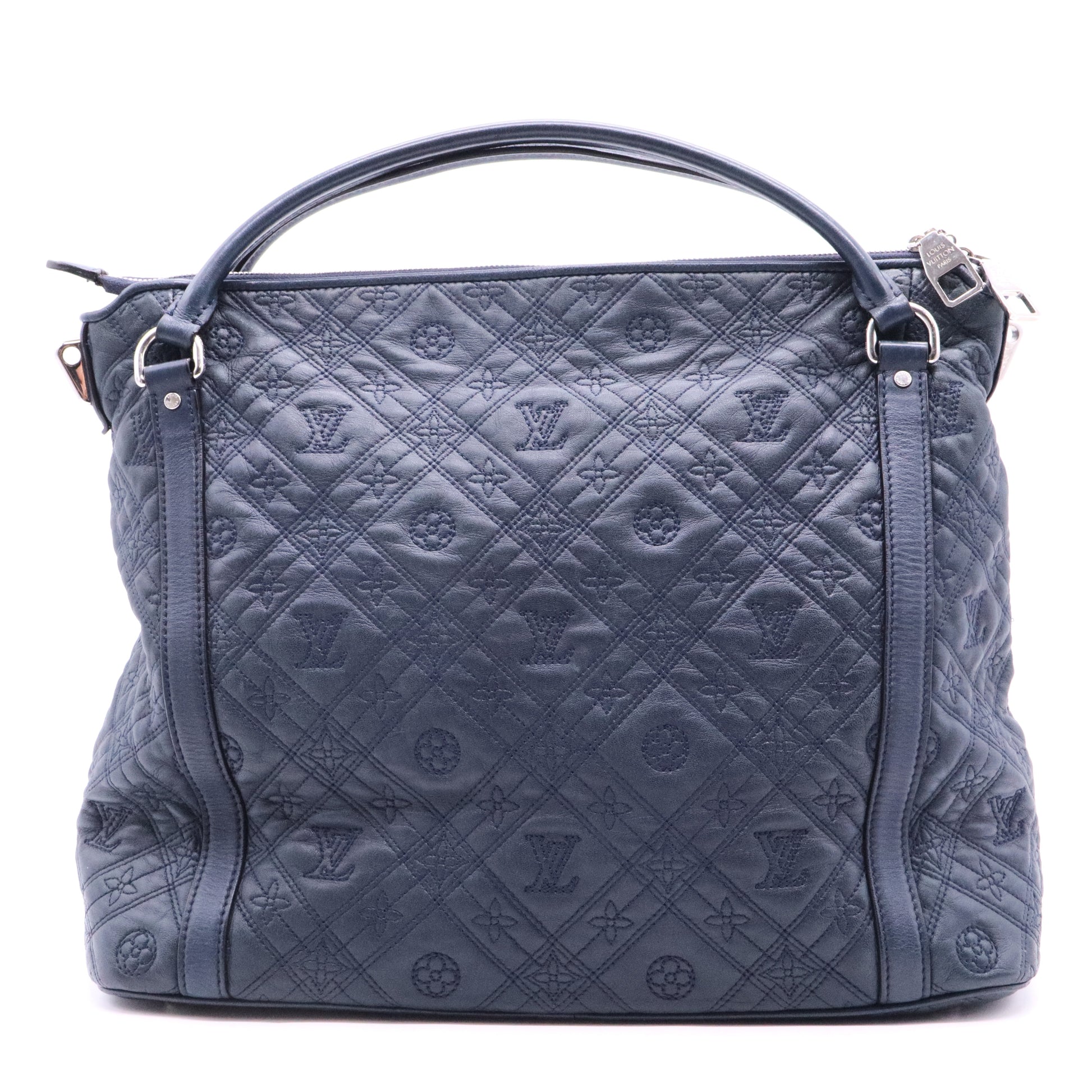 Indigo Monogram Antheia Leather Ixia MM Bag Twins
