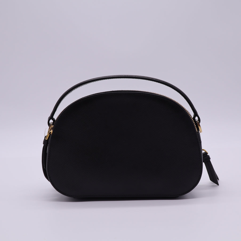 Saffiano Lux Odette Crossbody Black twins