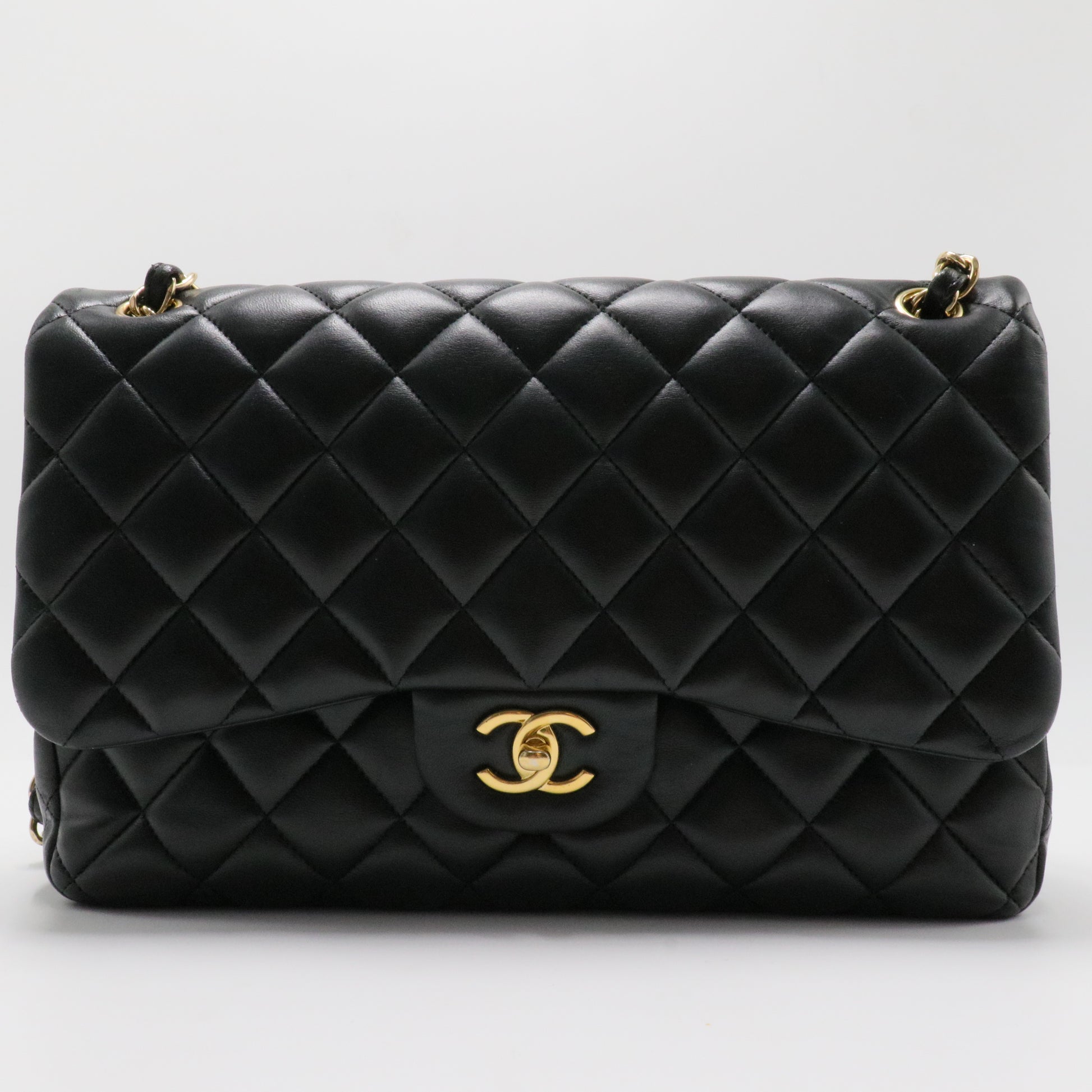 Classic Double Flap Bag Quilted Lambskin Jumbo