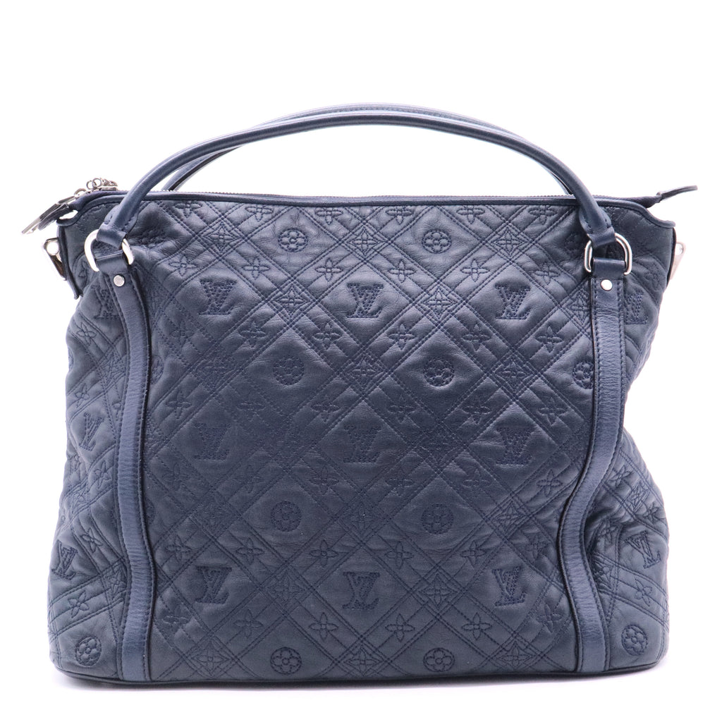 Indigo Monogram Antheia Leather Ixia MM Bag Twins