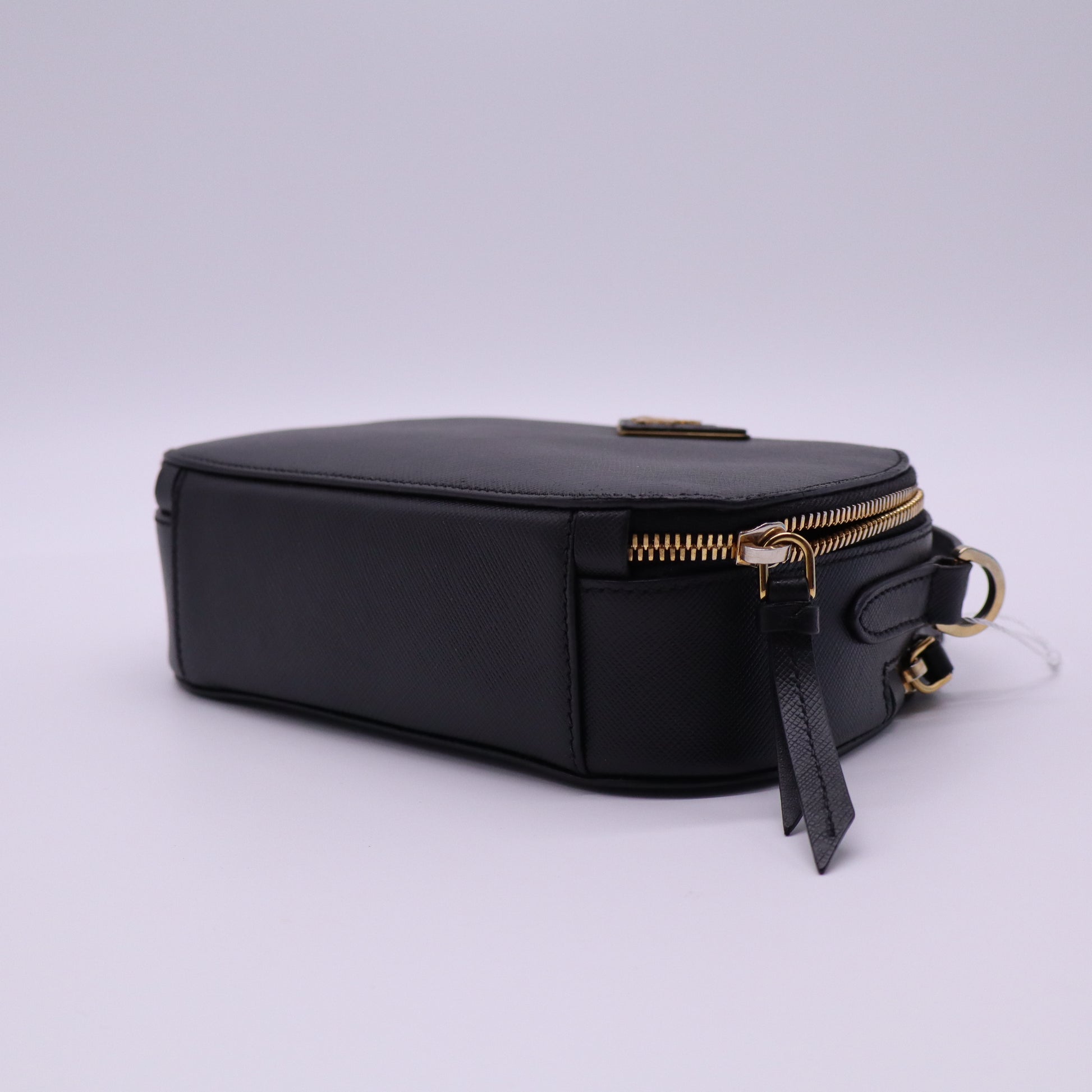 Saffiano Lux Odette Crossbody Black twins