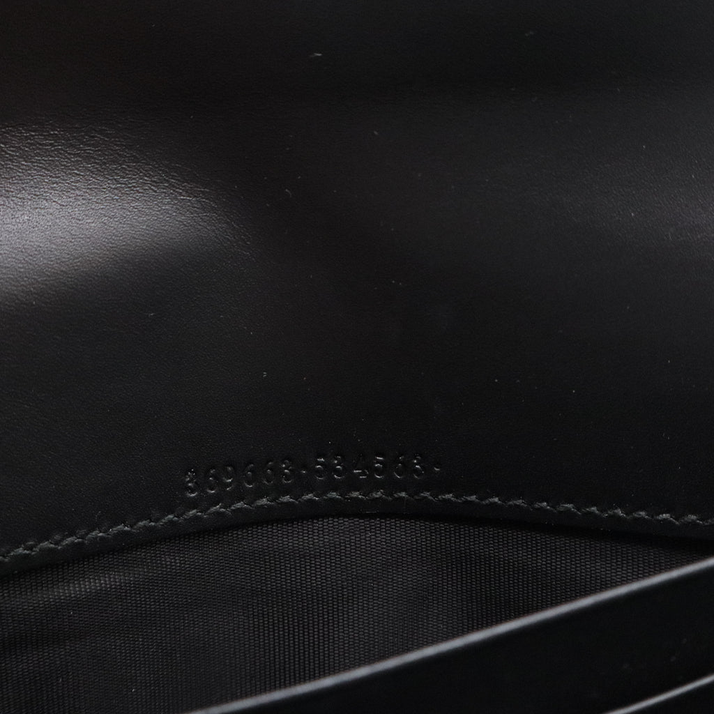 Guccissima Signature Icon Continental Wallet Black