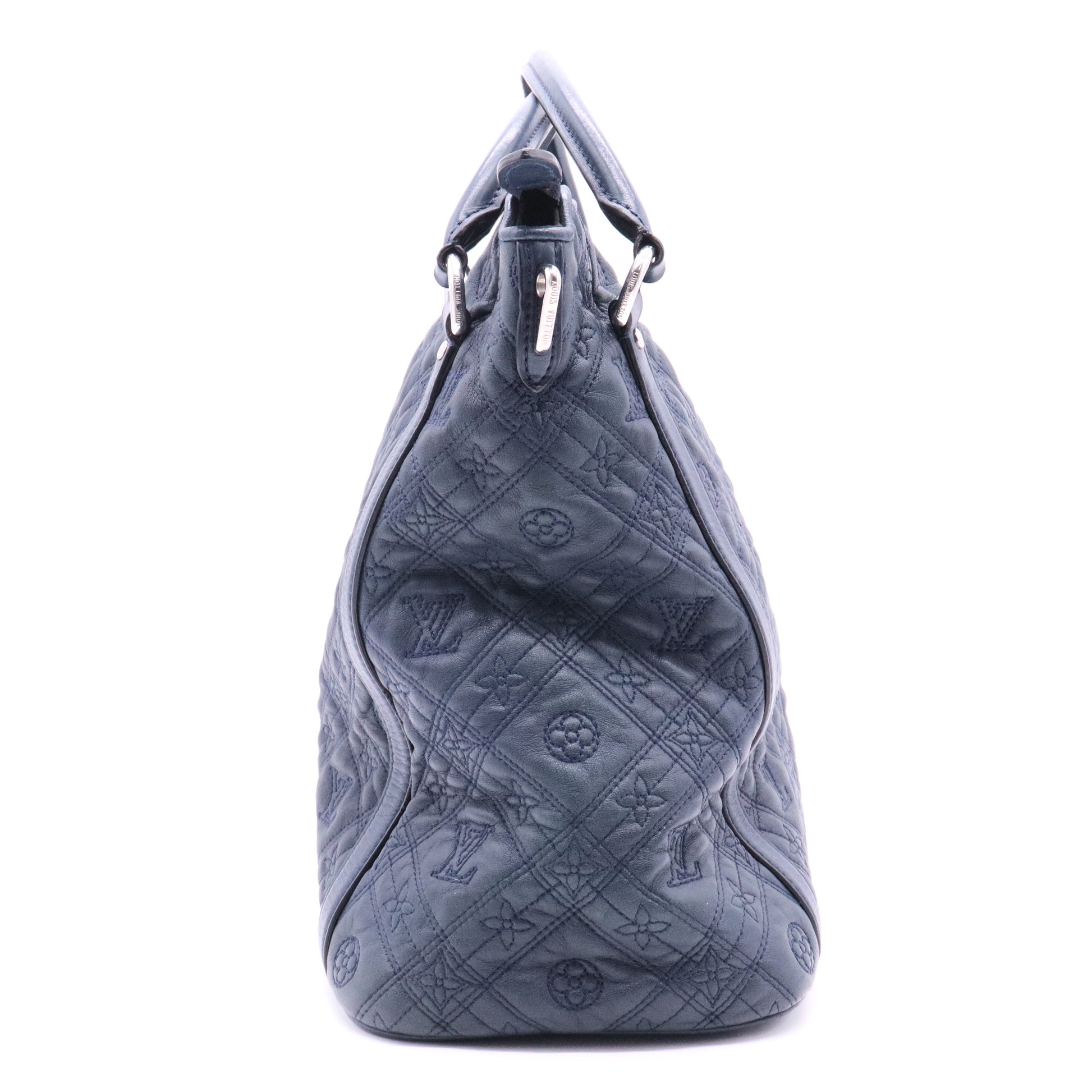Indigo Monogram Antheia Leather Ixia MM Bag Twins