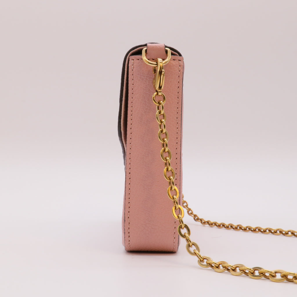 Empreinte Pochette Felicie Chain Wallet Rose Poudre twins