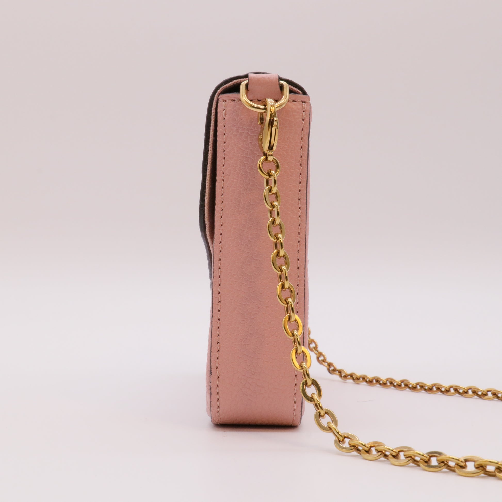 Empreinte Pochette Felicie Chain Wallet Rose Poudre twins