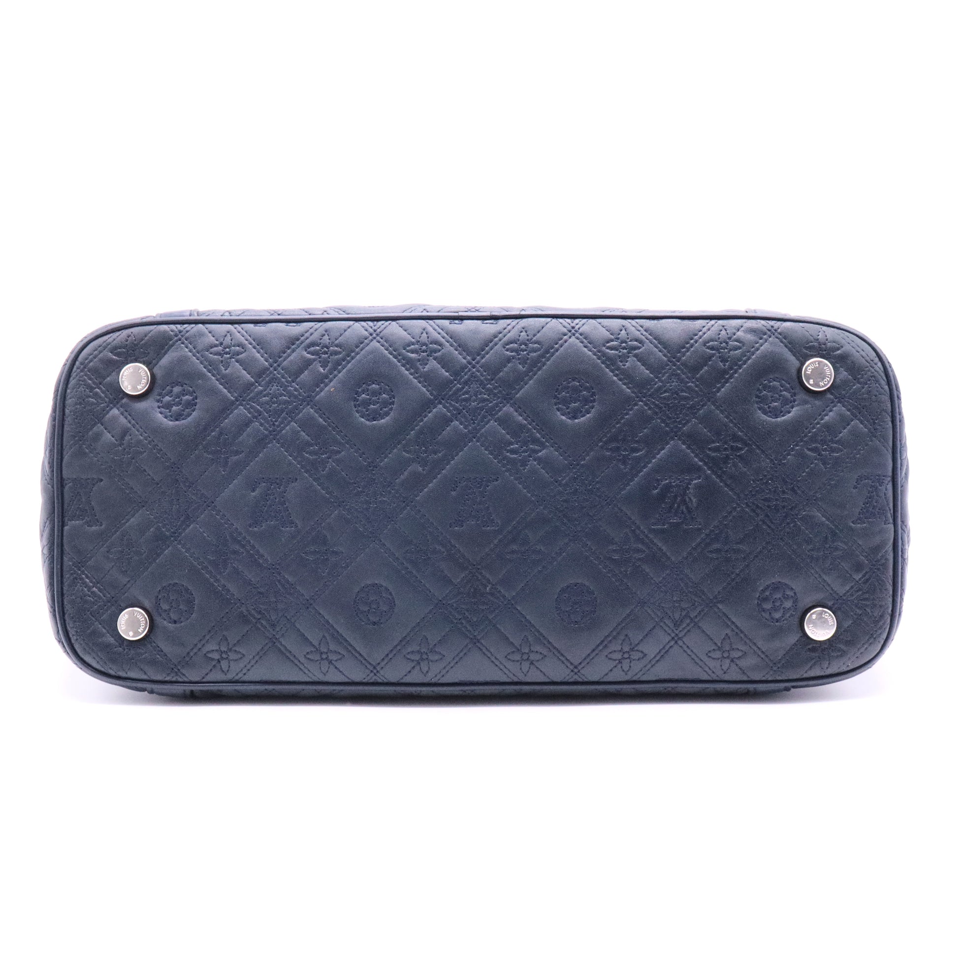 Indigo Monogram Antheia Leather Ixia MM Bag Twins