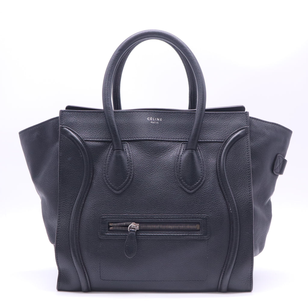 Celine Luggage Phantom Medium Drummed Leather Tote Bag twins LDZ426