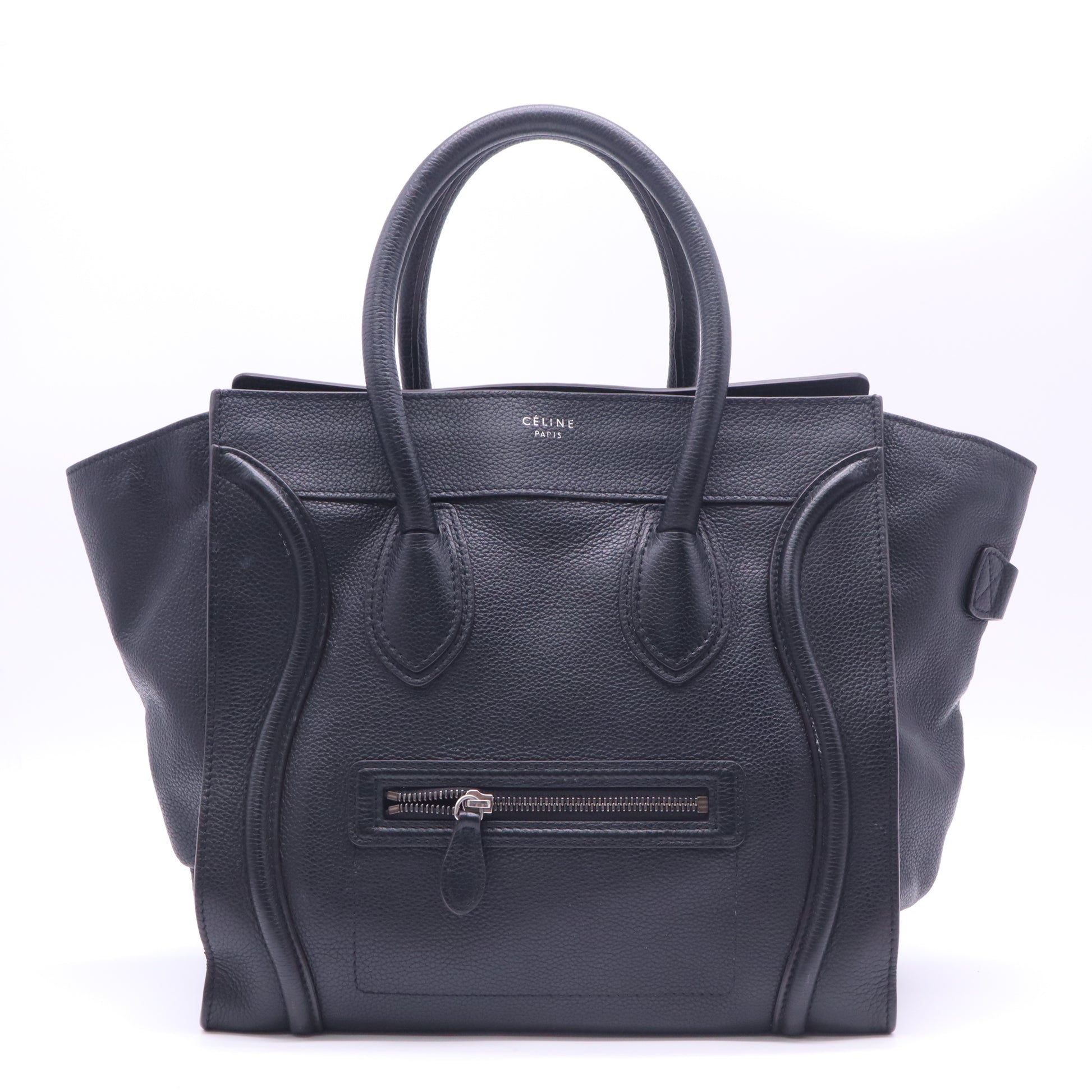 Celine Luggage Phantom Medium Drummed Leather Tote Bag twins LDZ426