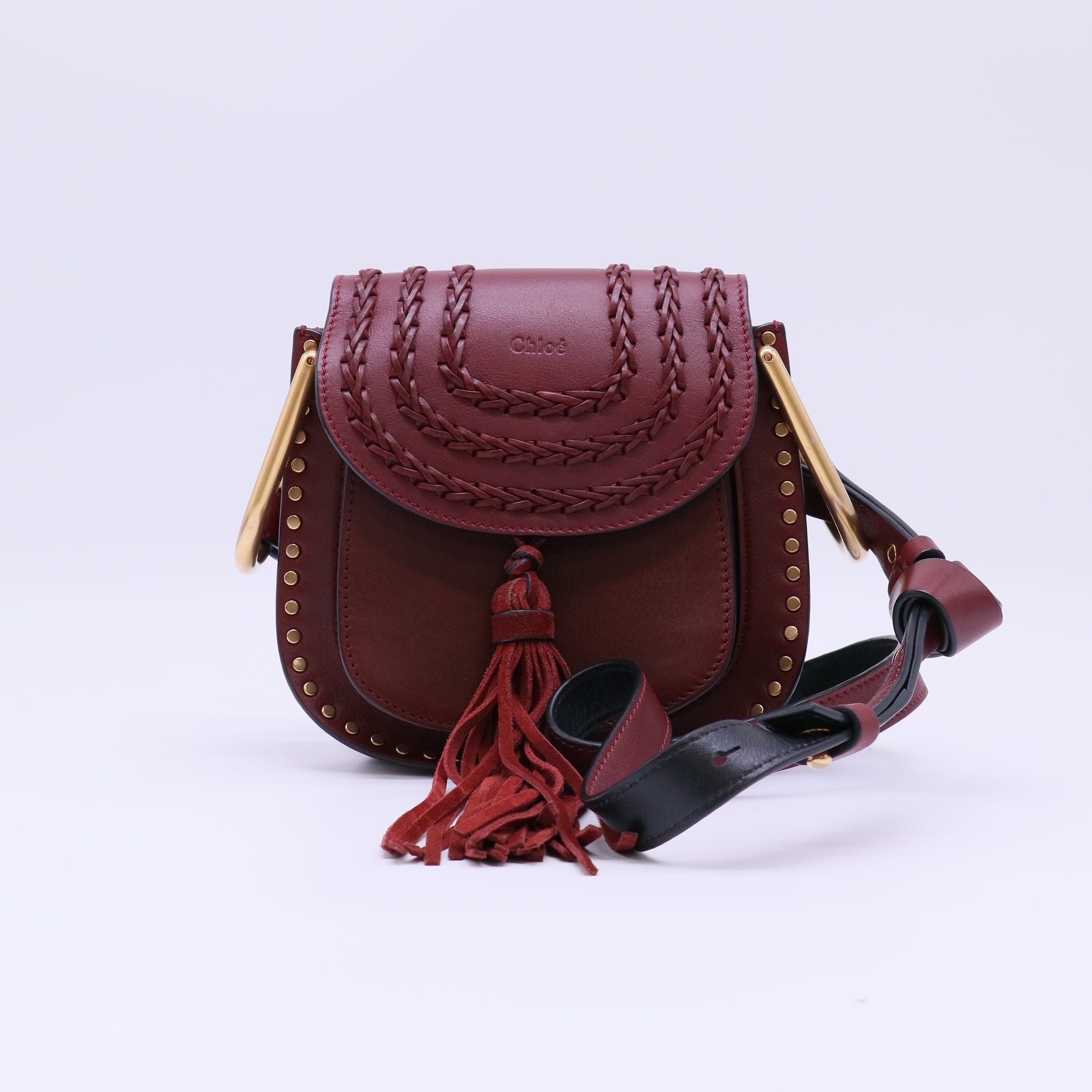 Hudson Handbag Whipstitch Leather Small B22327