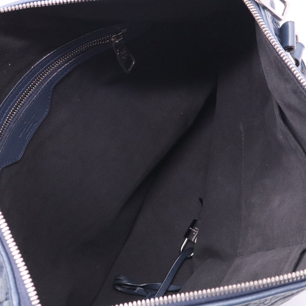 Indigo Monogram Antheia Leather Ixia MM Bag Twins