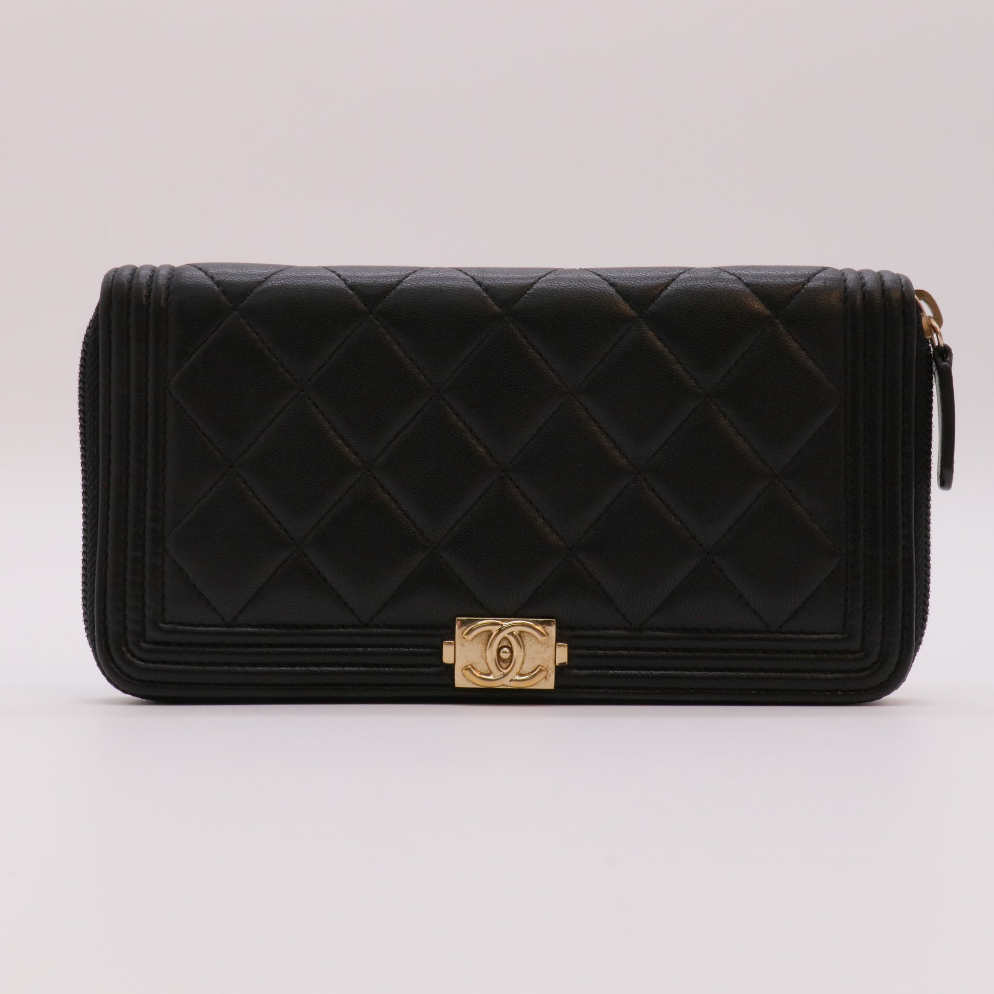 Boy Yen Wallet Quilted Lambskin twins