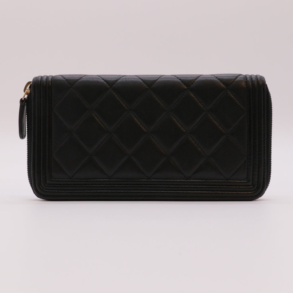 Boy Yen Wallet Quilted Lambskin twins