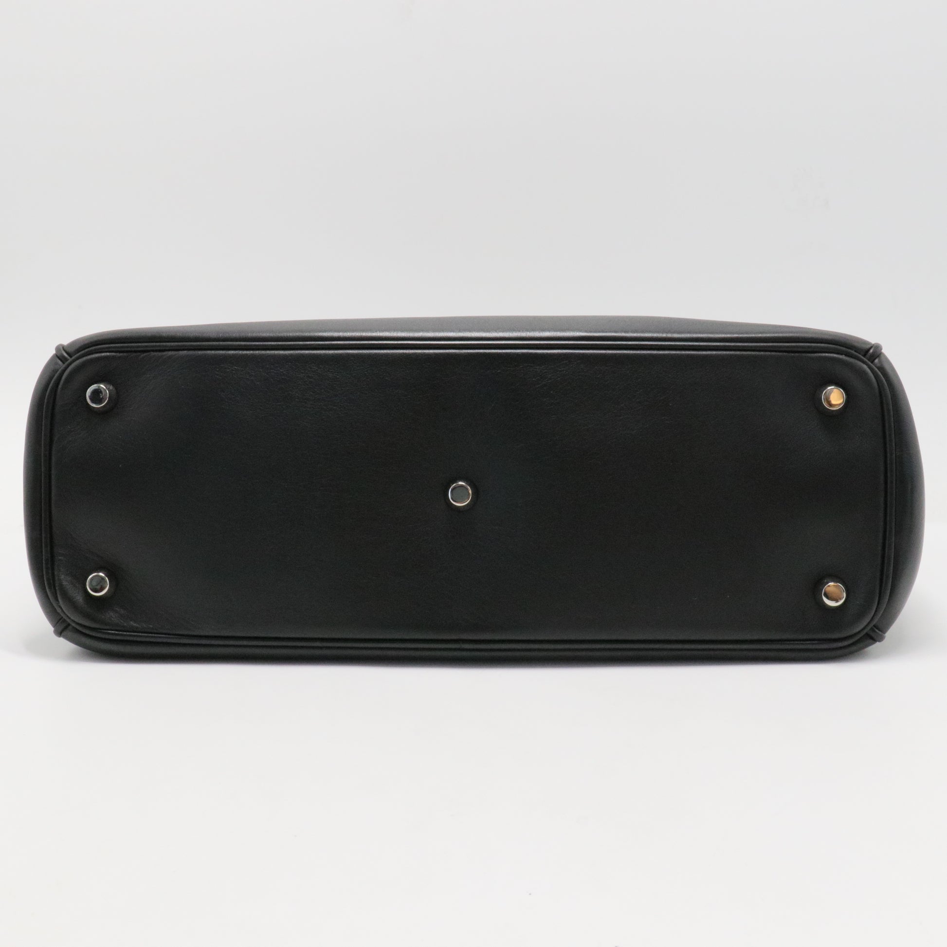 Black Leather Diorissimo Shopper Tote