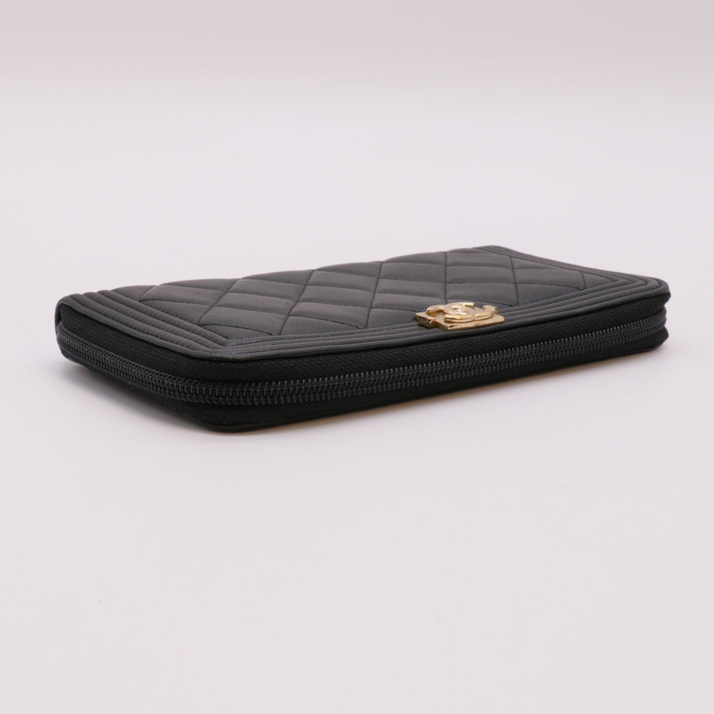 Boy Yen Wallet Quilted Lambskin twins