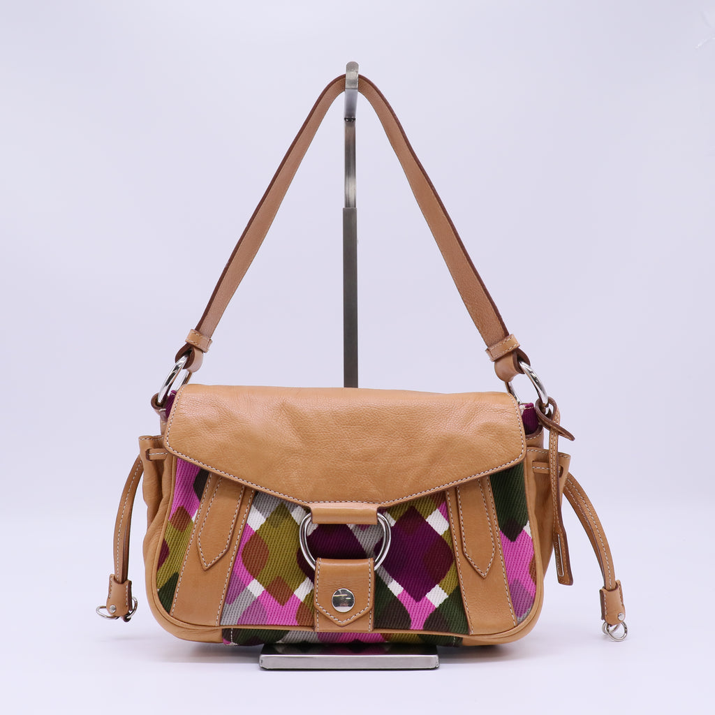 Miu Miu Metallic Leather Shoulder Bag B22255