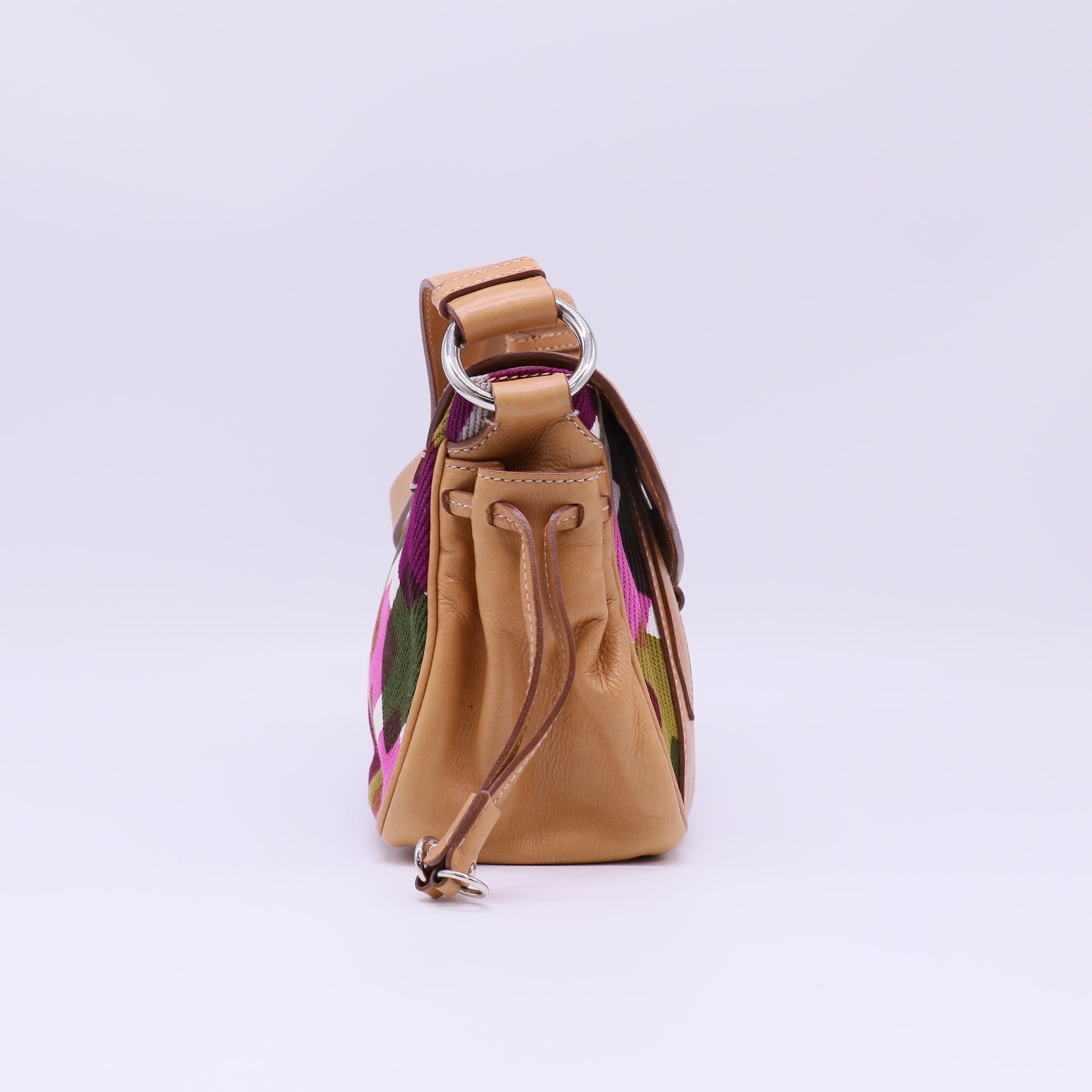 Miu Miu Metallic Leather Shoulder Bag B22255