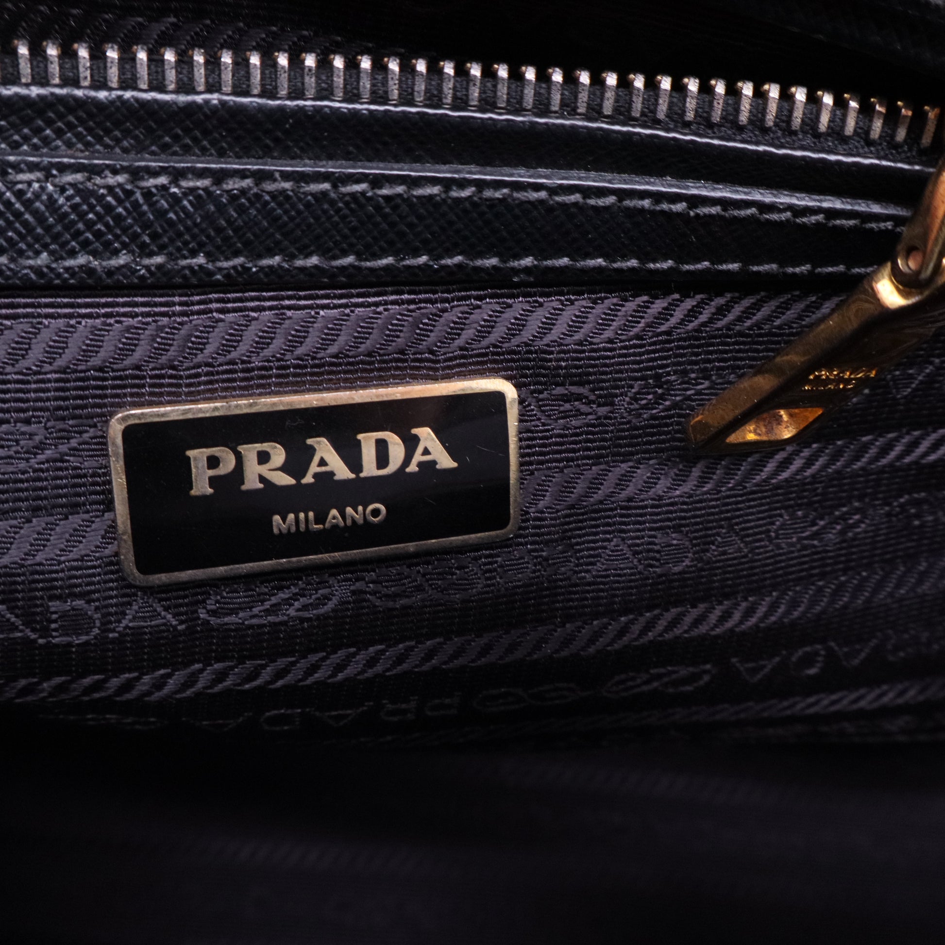 Black Galleria Saffiano Leather Large