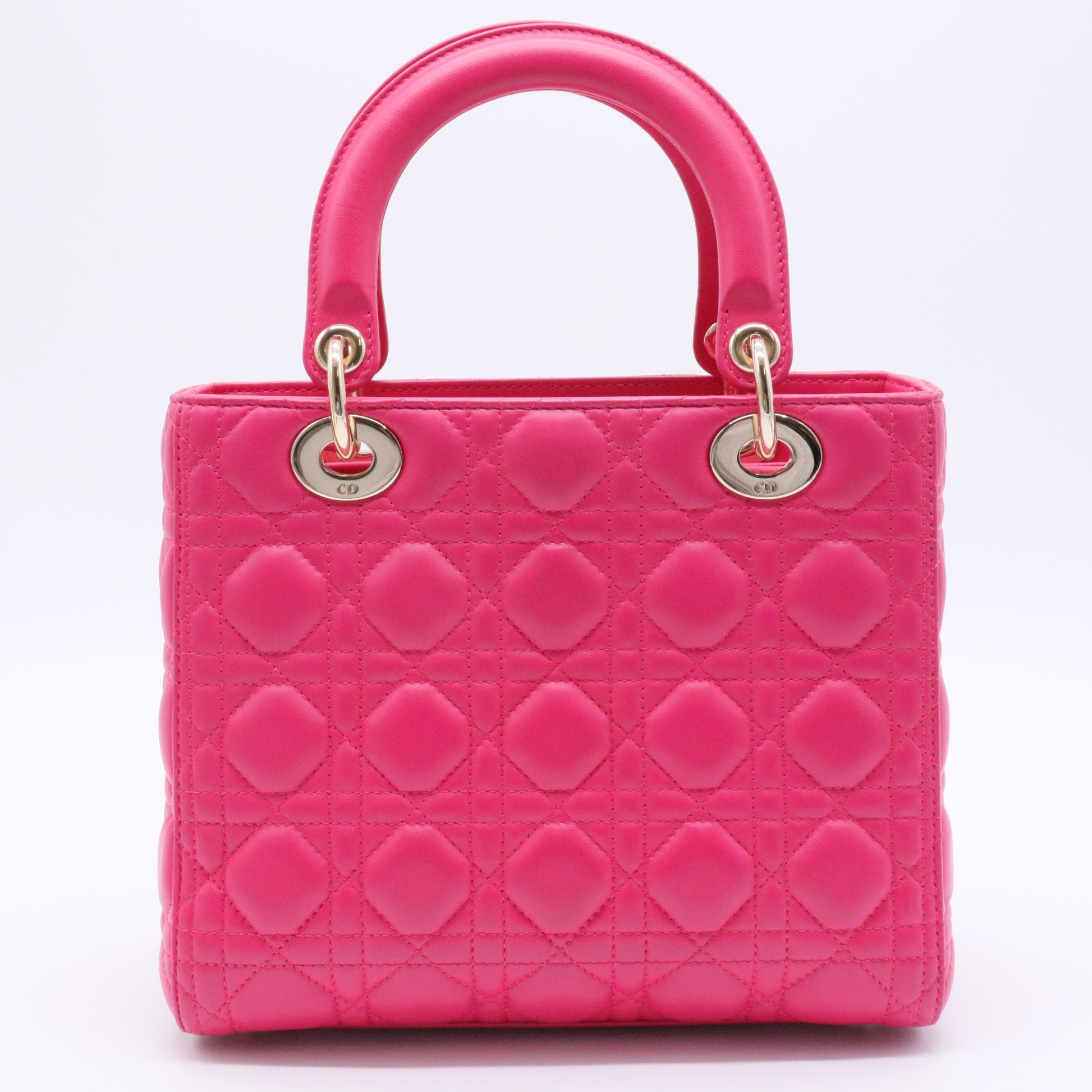 Lady Dior Bag Cannage Quilt Lambskin Medium