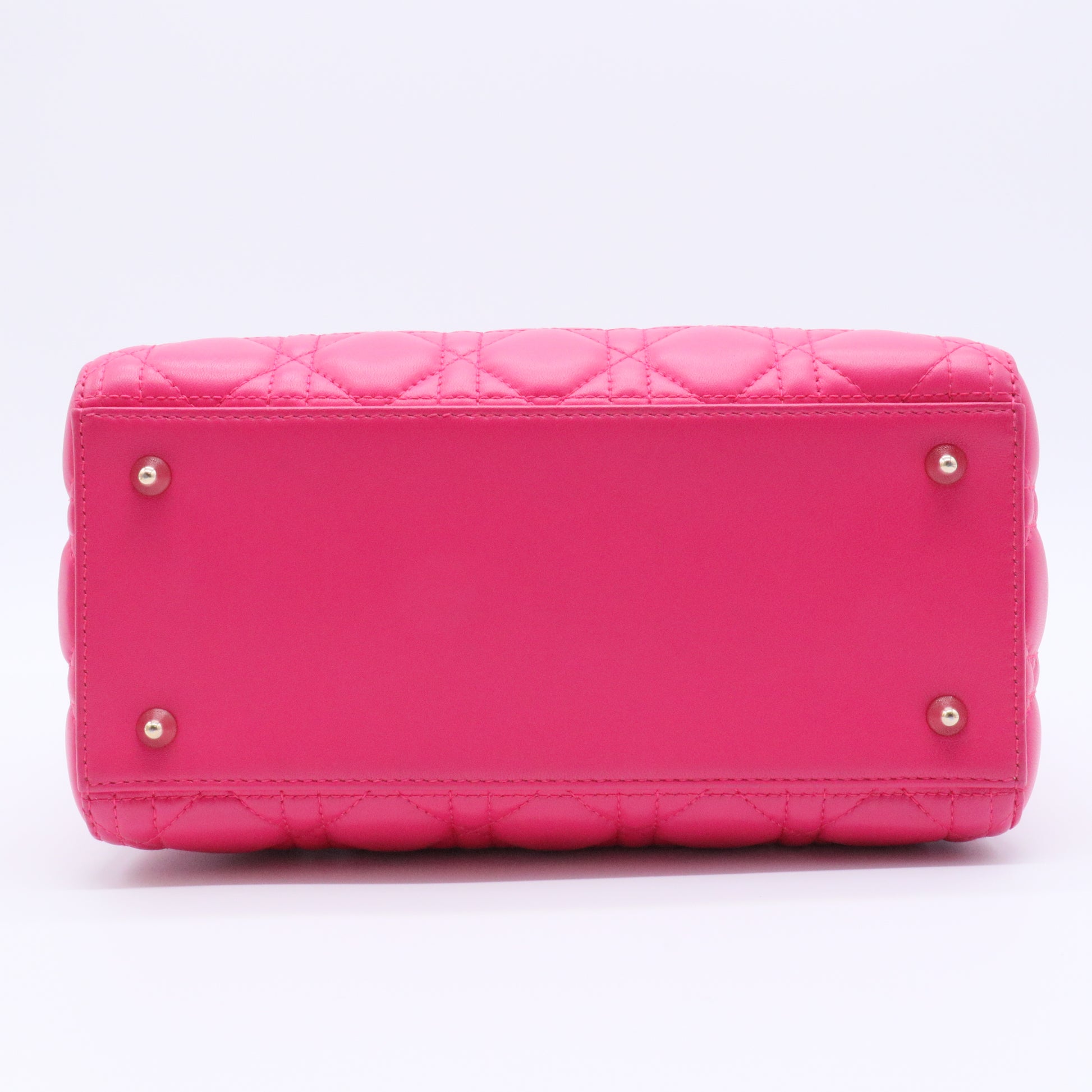 Lady Dior Bag Cannage Quilt Lambskin Medium