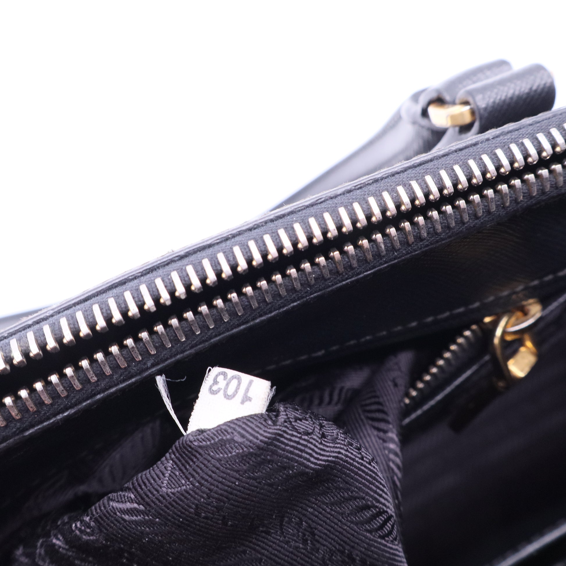 Black Galleria Saffiano Leather Large