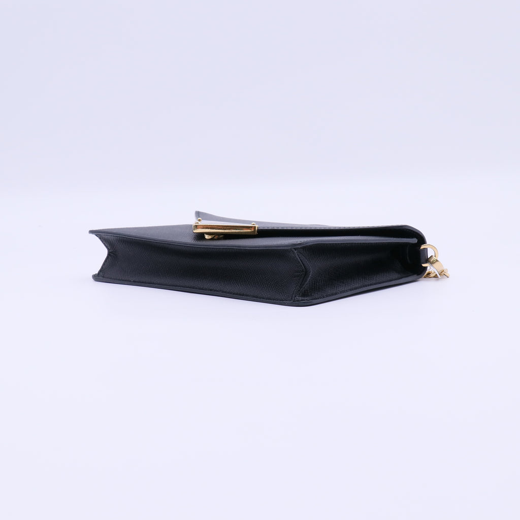 Prada Saffiano Leather Envelope Shoulder Bag twins LDJ4179
