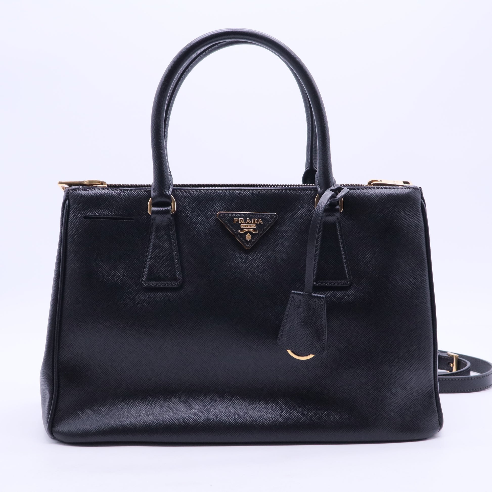 Black Galleria Saffiano Leather Large