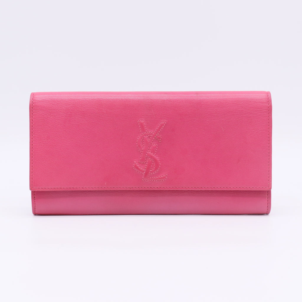 Pink Leather Belle du Jour Clutch Bag W22480
