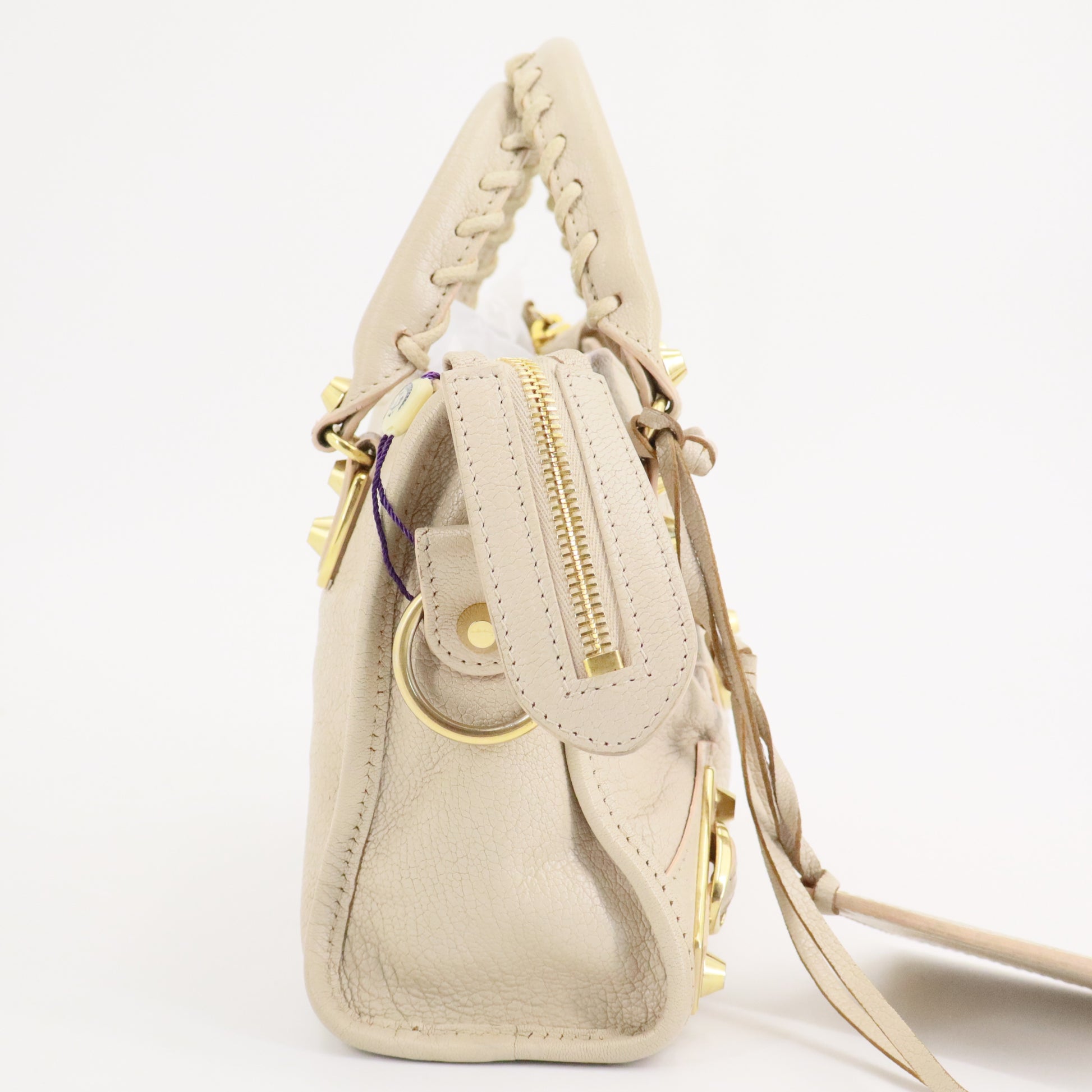 Metallic Edge Hardware Mini City Bag twins