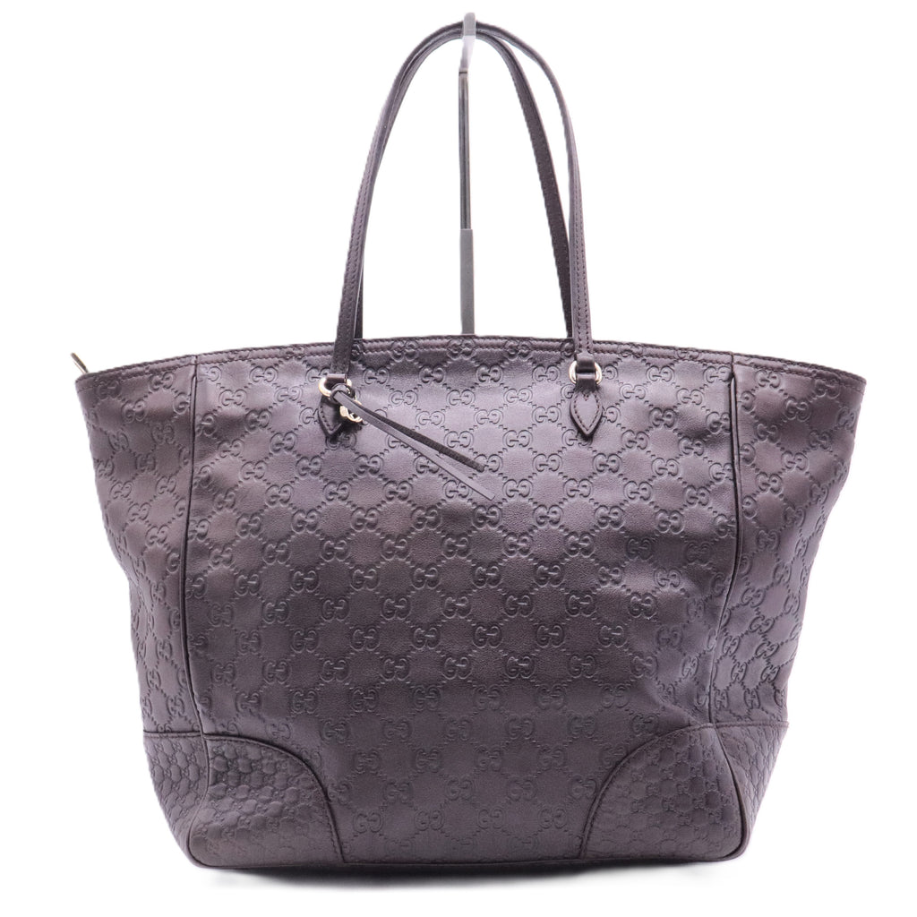 Microguccissima Bree Tote Smooth Calfskin Choco Brown Twins