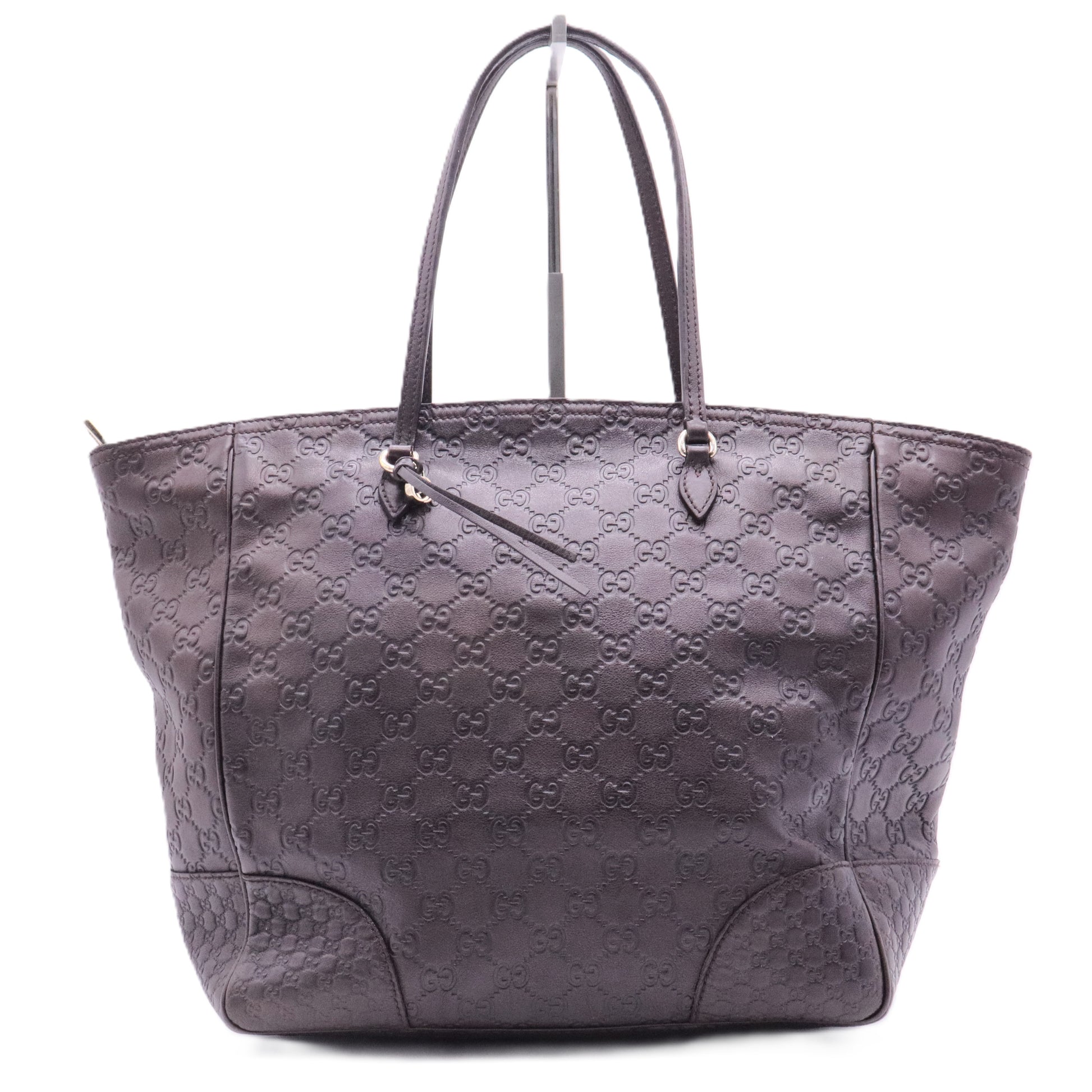 Microguccissima Bree Tote Smooth Calfskin Choco Brown Twins