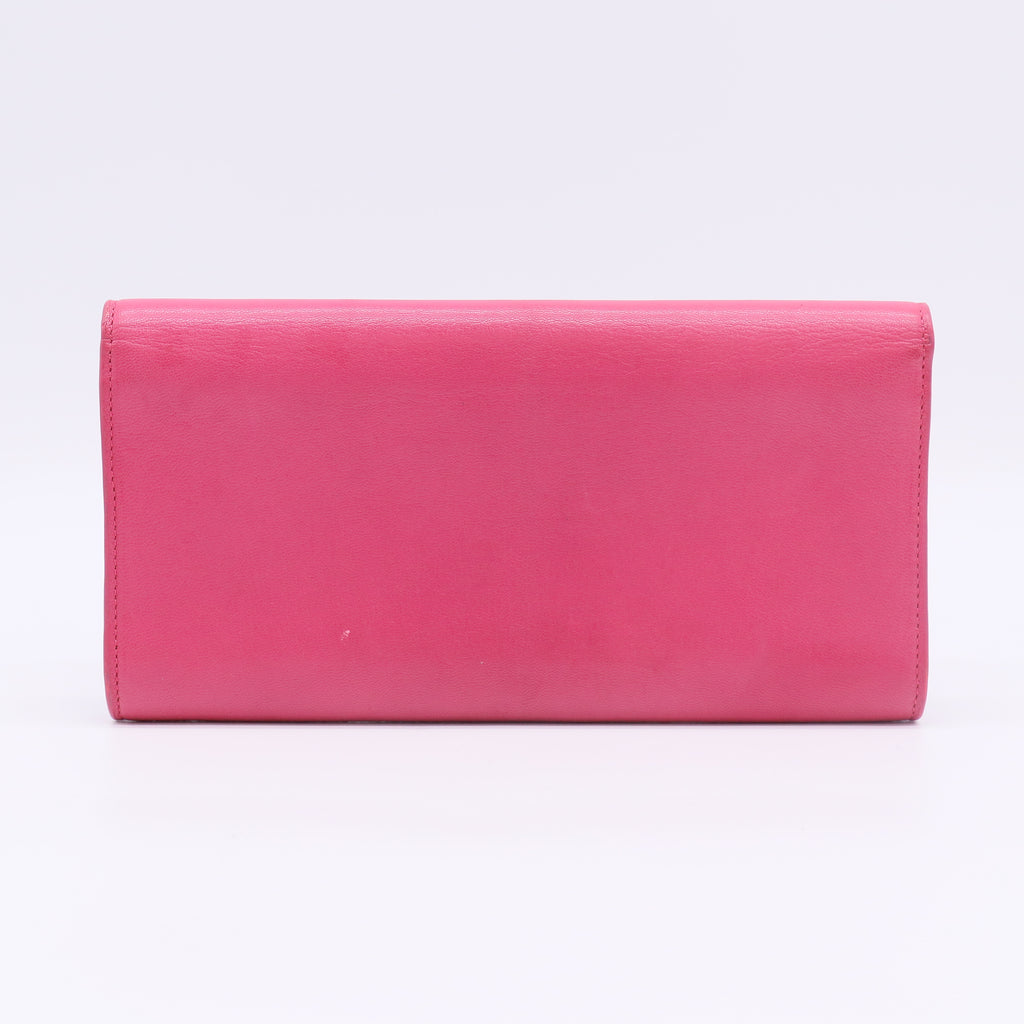 Pink Leather Belle du Jour Clutch Bag W22480