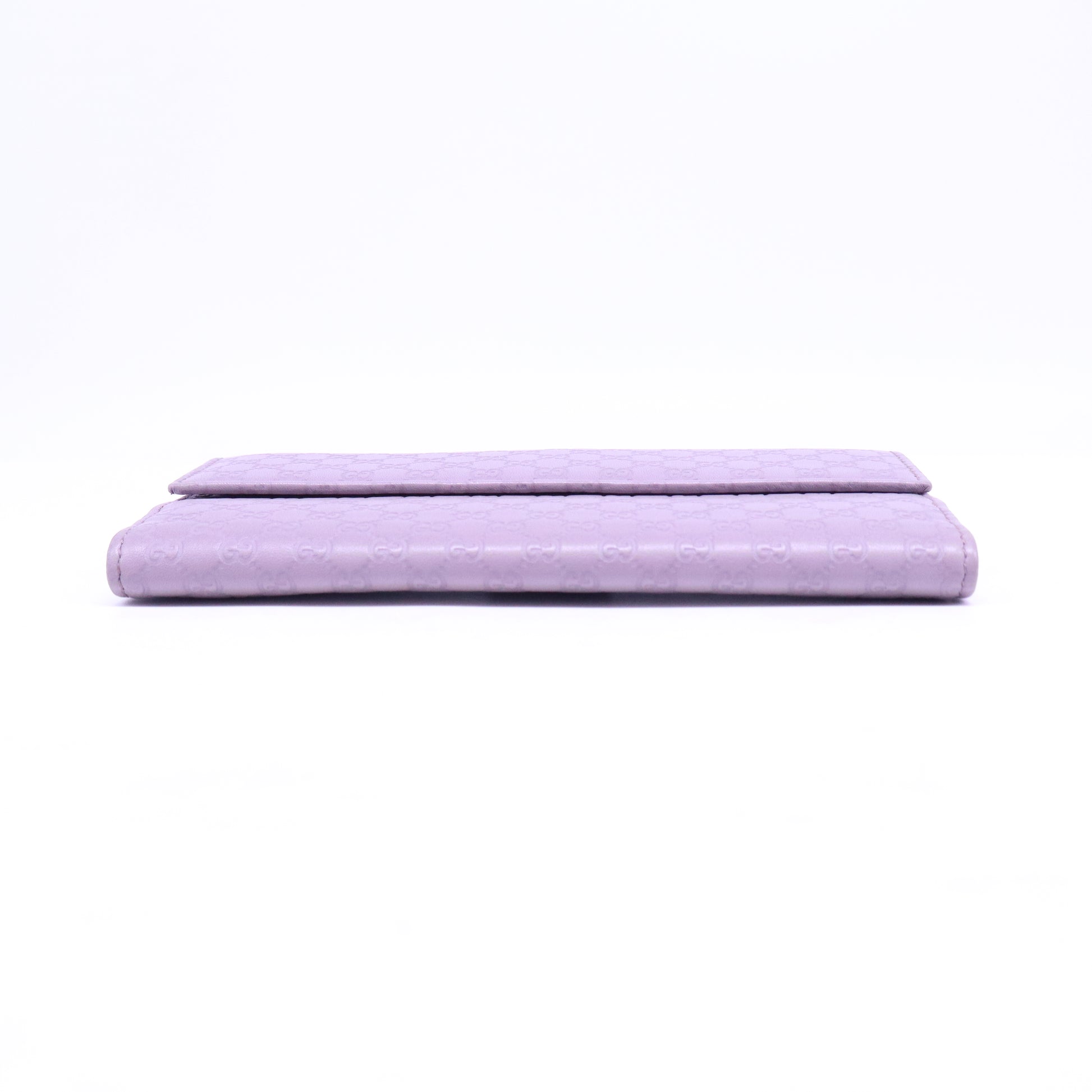 Gucci Soft Microguccissima Dice Chain Wallet Mauve W20906